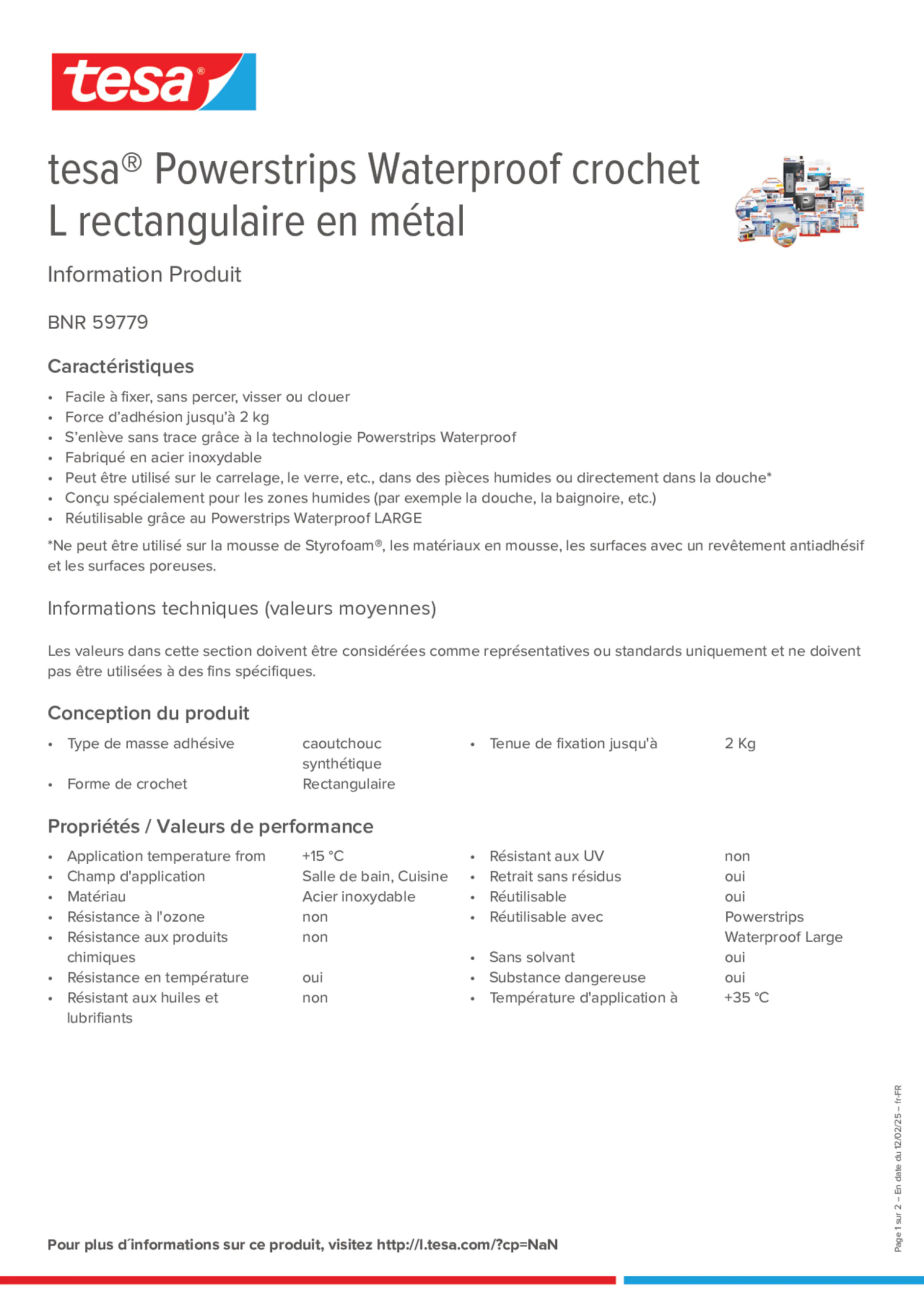 Product information_tesa® Powerstrips 59779_fr-FR