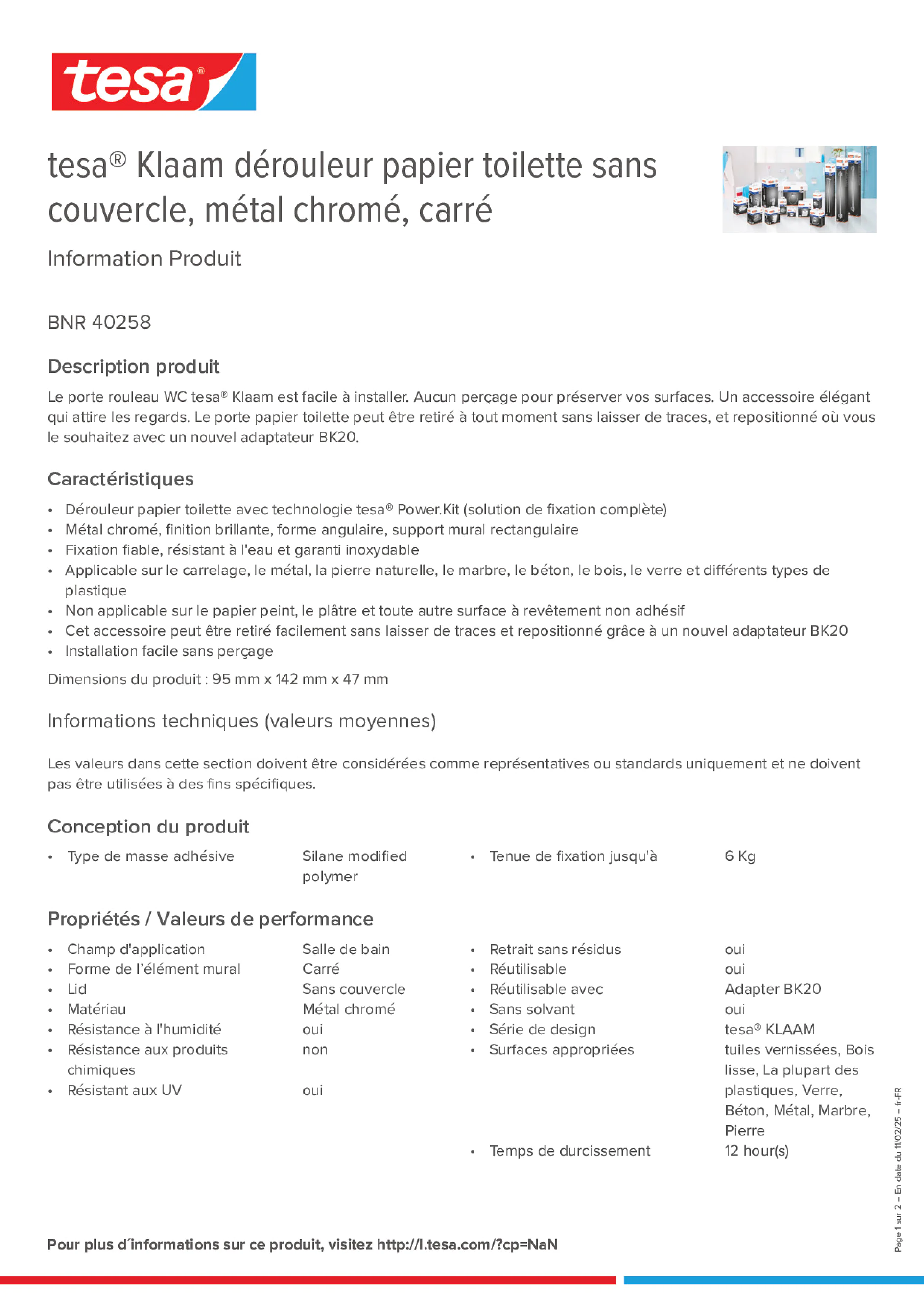 Product information_tesa® 40258_fr-FR