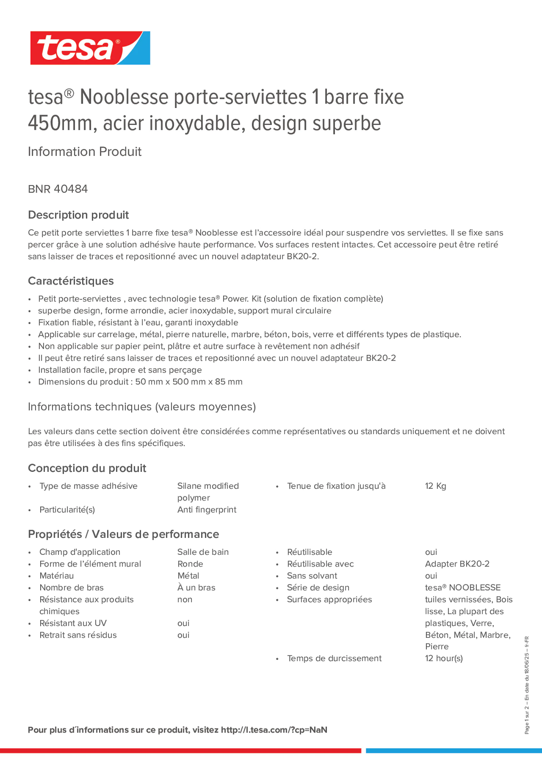 Product information_tesa® 40484_fr-FR