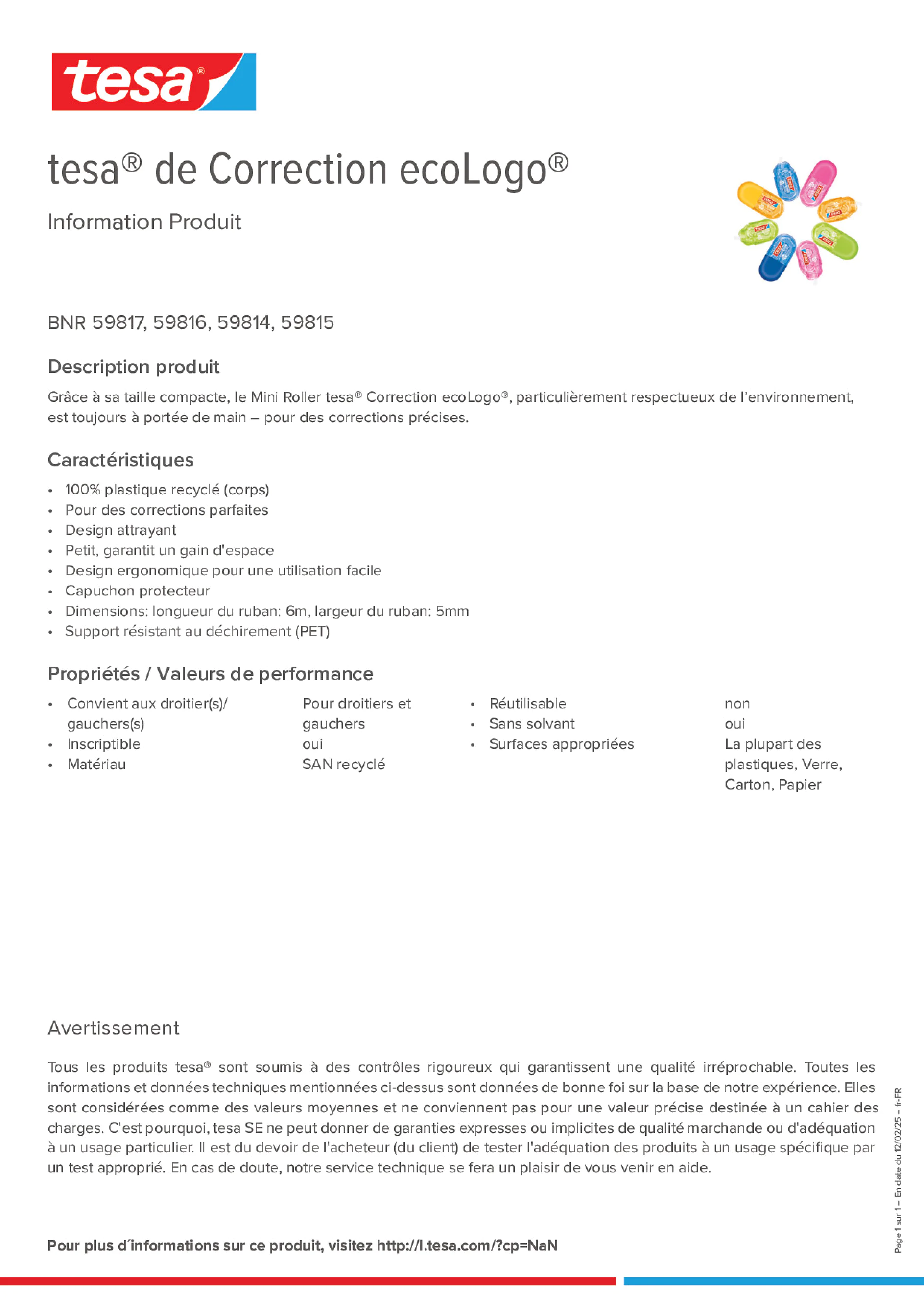 Product information_tesa® 59814_fr-FR
