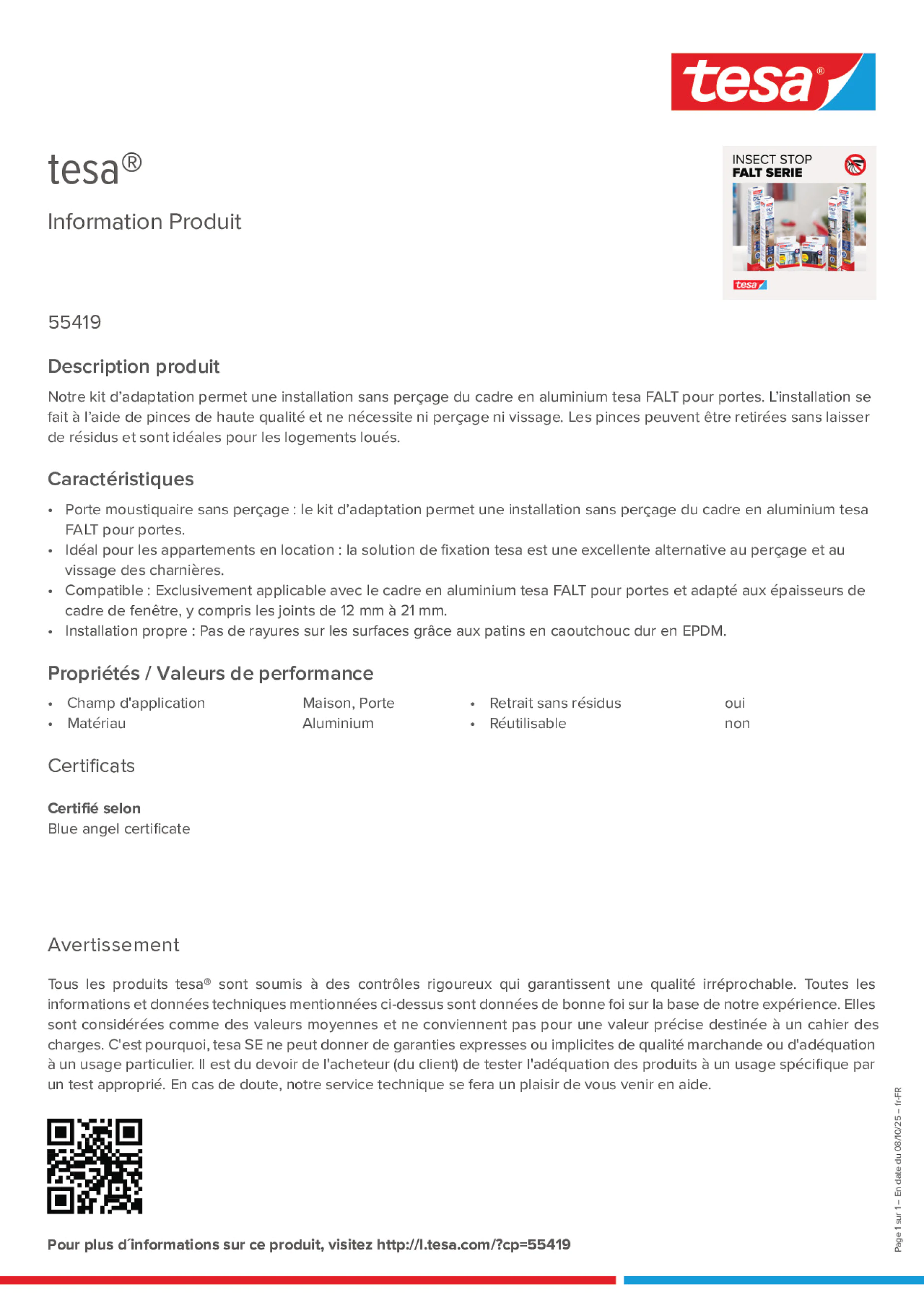 Product information_tesa® 55419_fr-FR