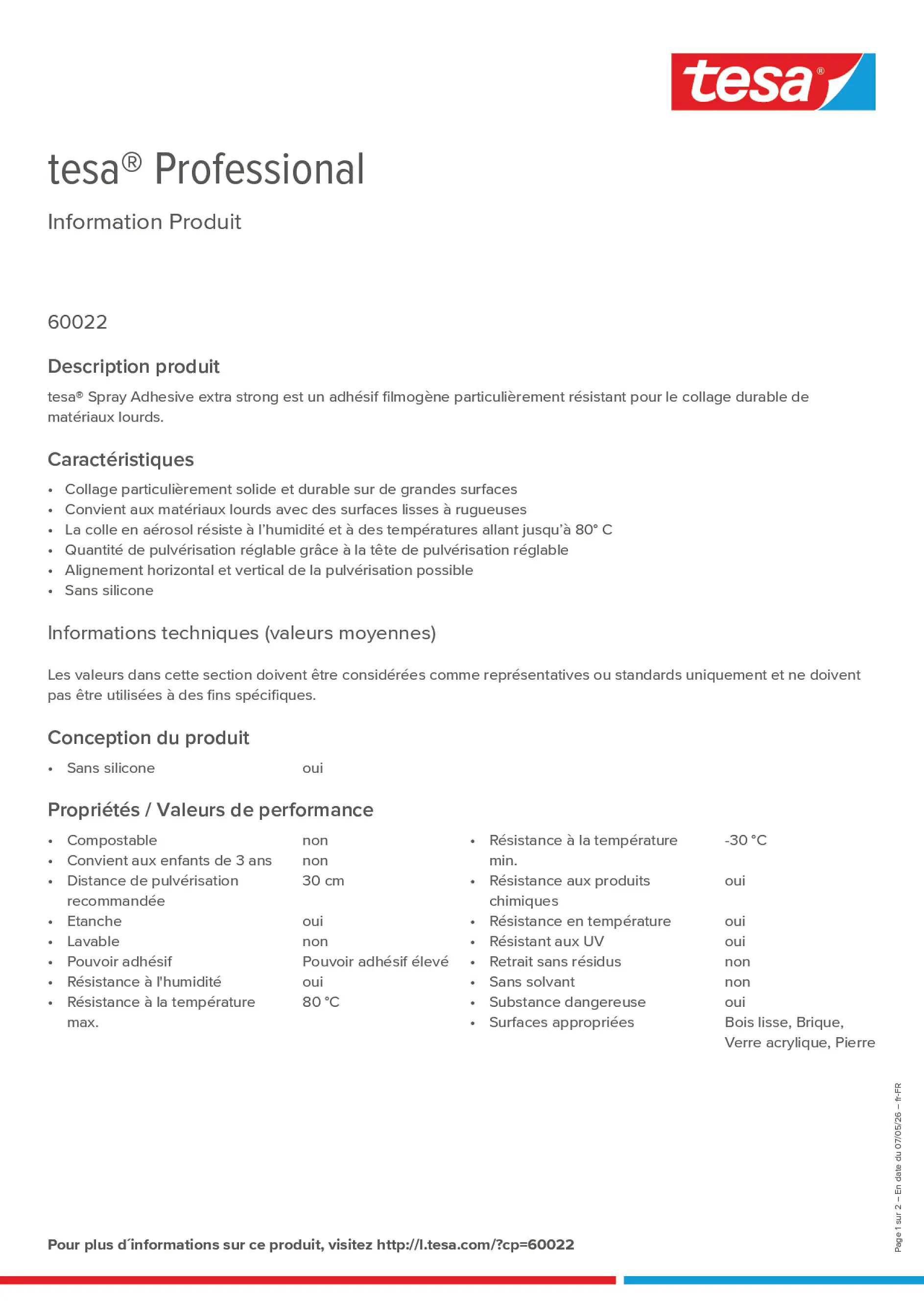 Product information_tesa® Professional 60022_fr-FR