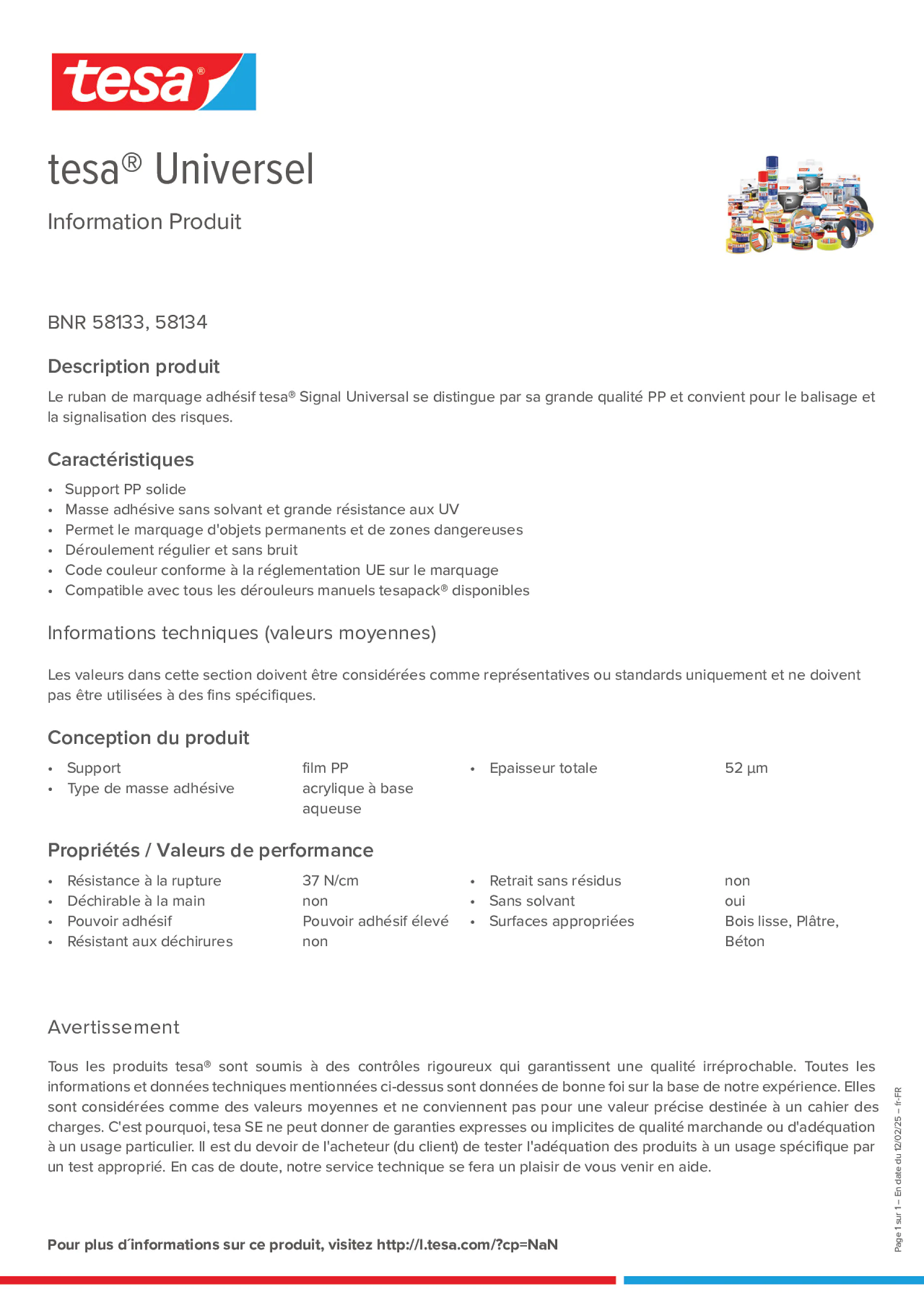 Product information_tesa® 58134YLBK_fr-FR