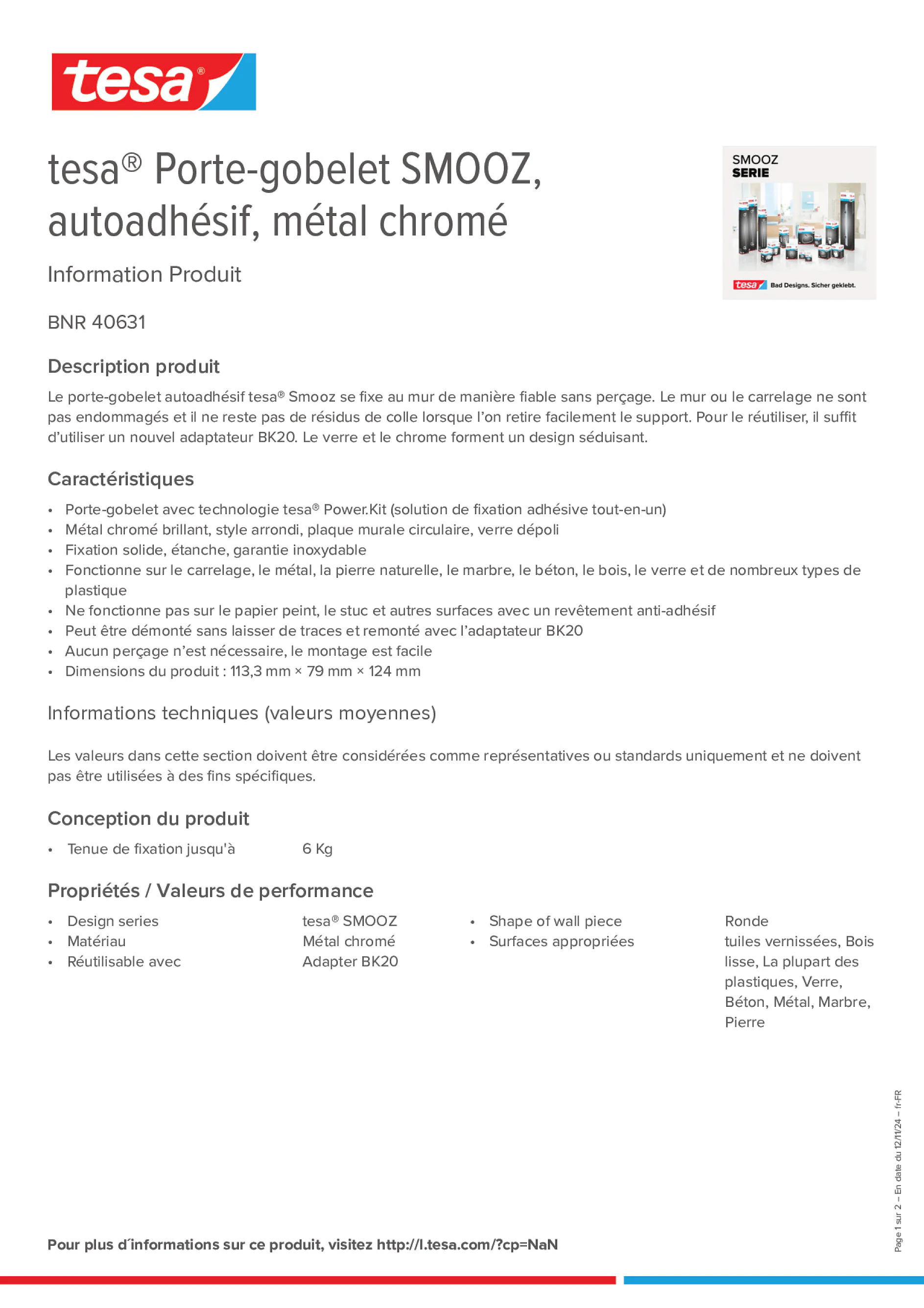 Product information_tesa® 40631_fr-FR