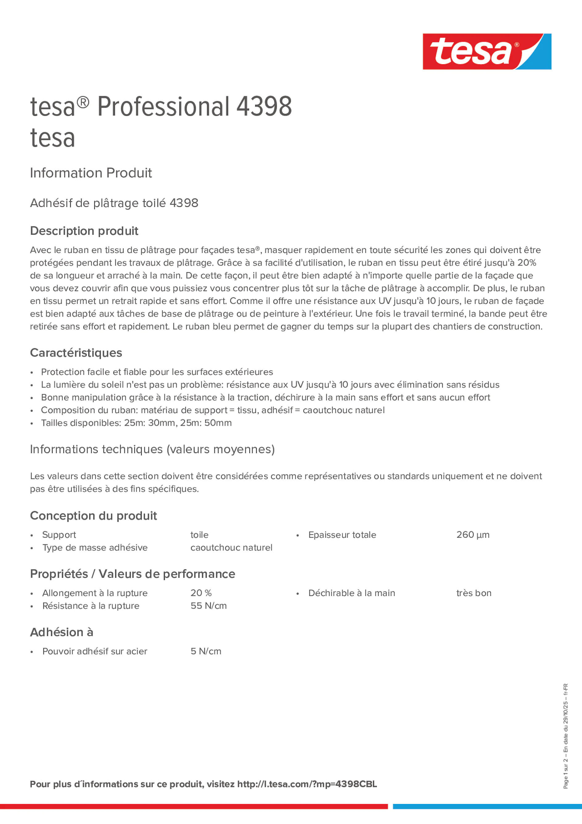 Product information_tesa® Professional 04398_fr-FR