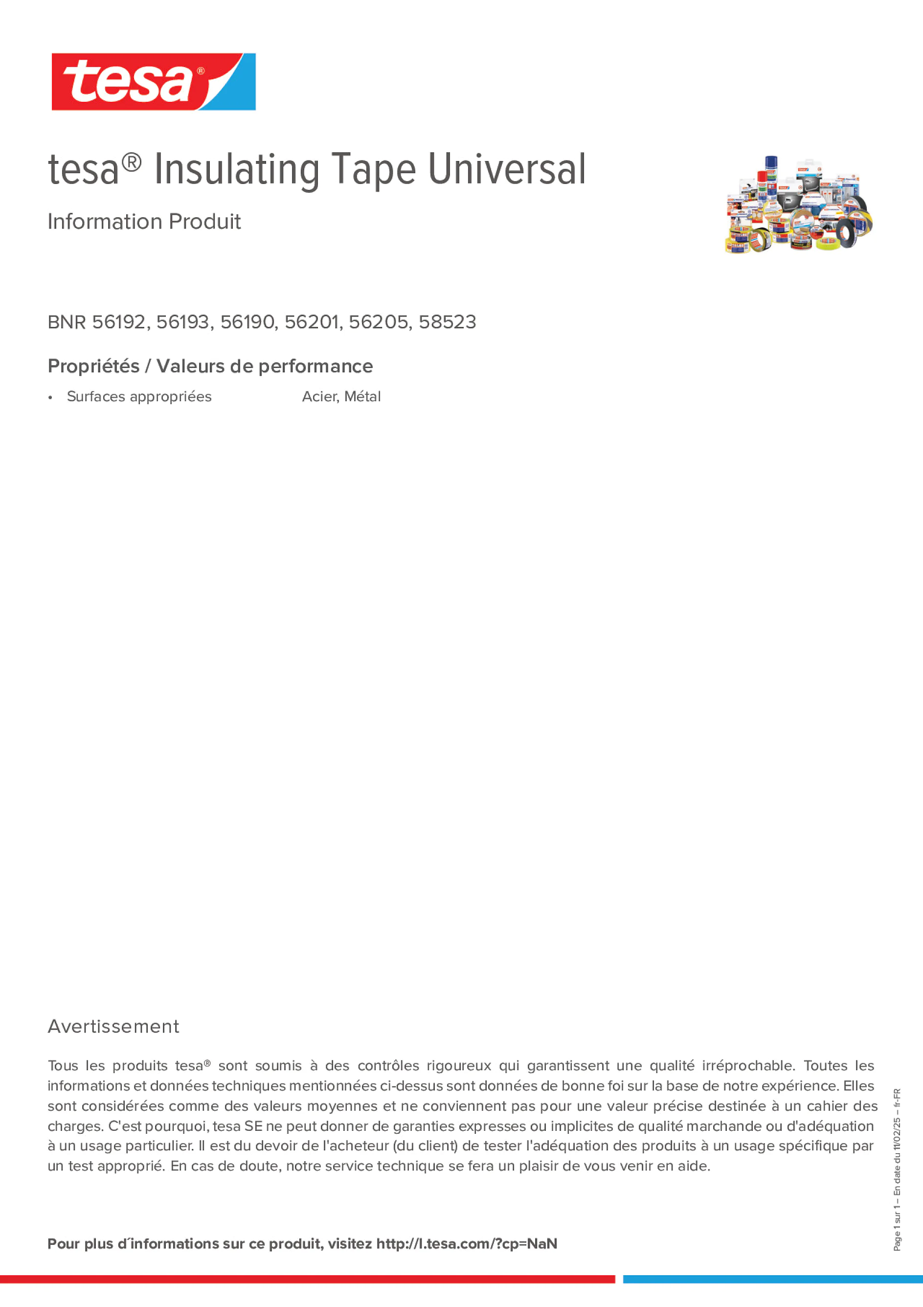 Product information_tesa® Insulating Tape 56203_fr-FR
