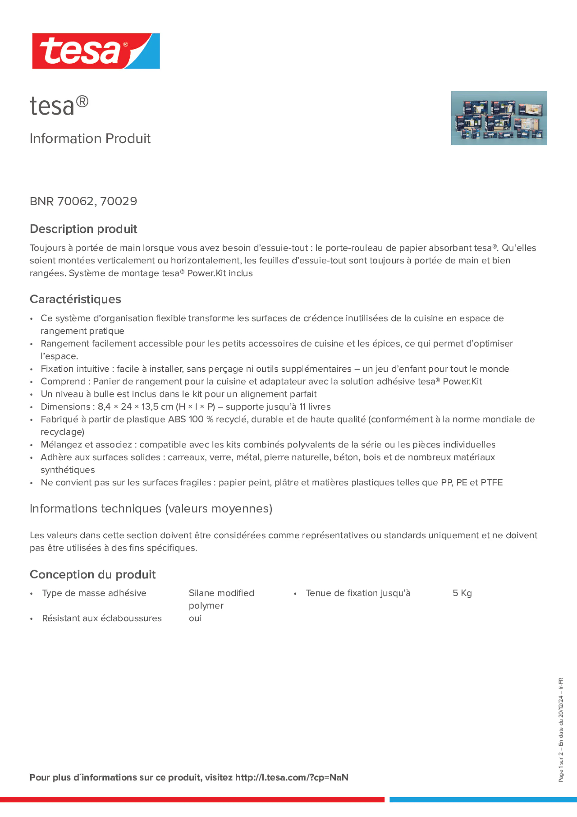 Product information_tesa® 70062_fr-FR