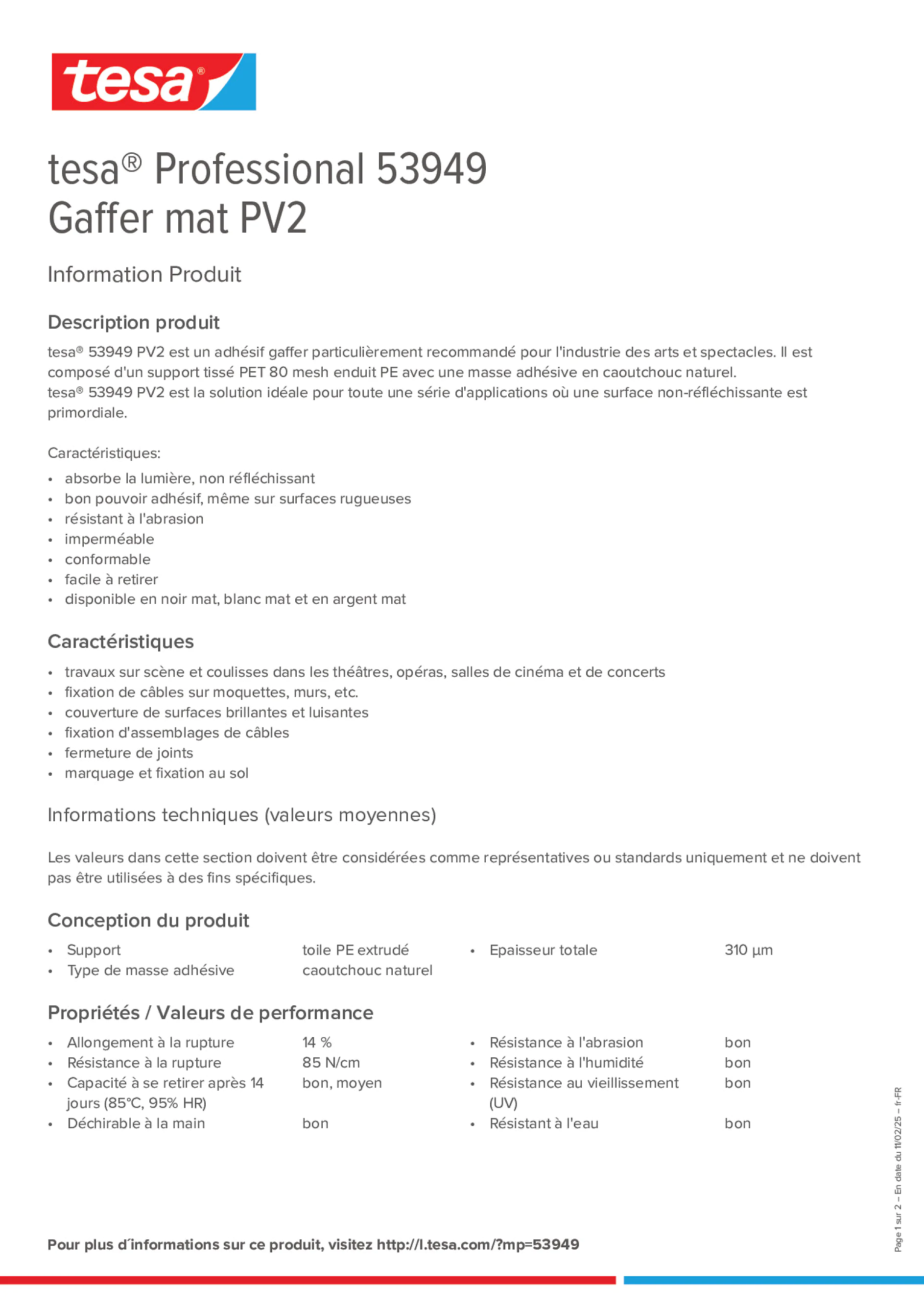 Product information_tesa® Professional 53949_fr-FR