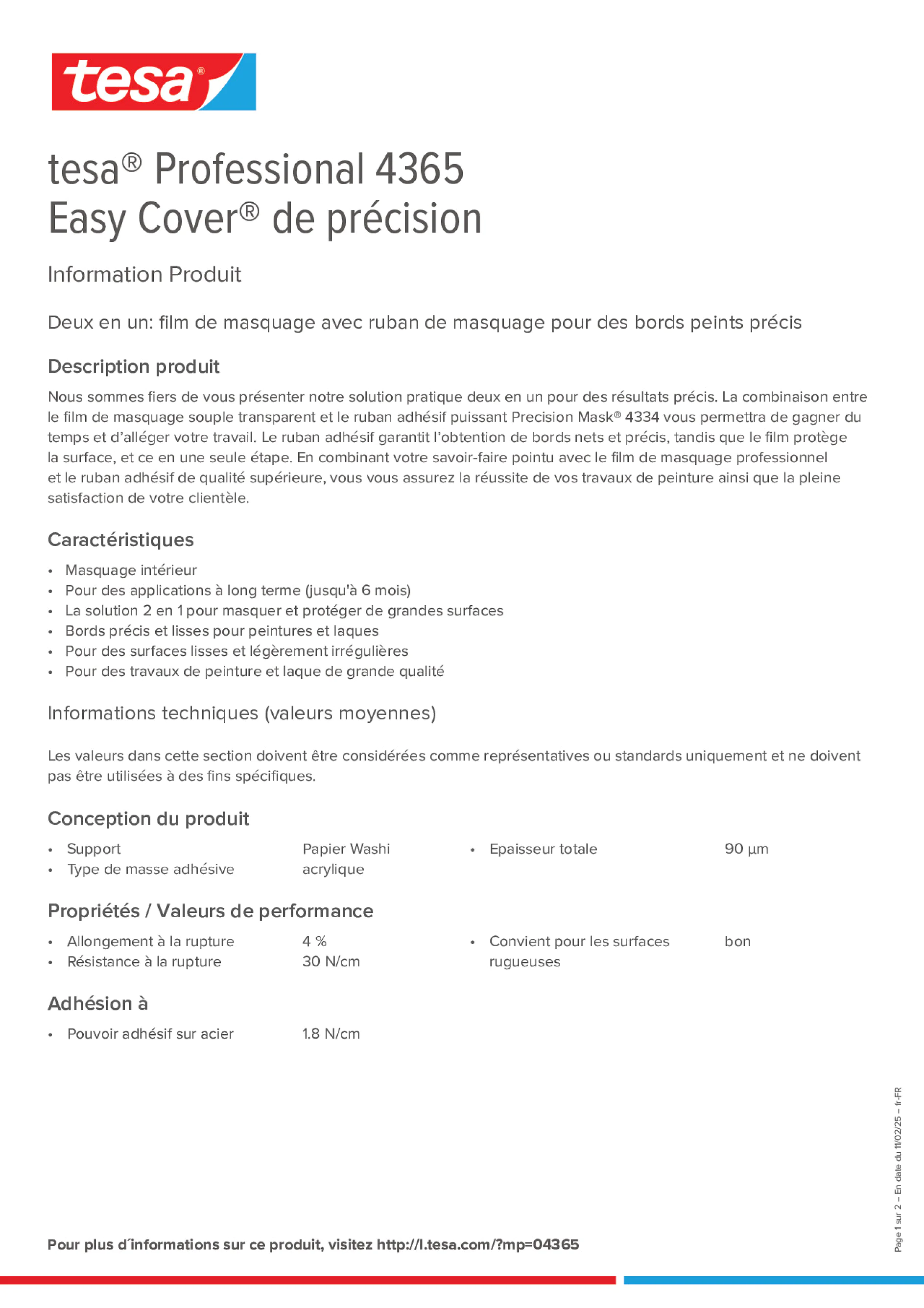 Product information_tesa® Professional 04365_fr-FR
