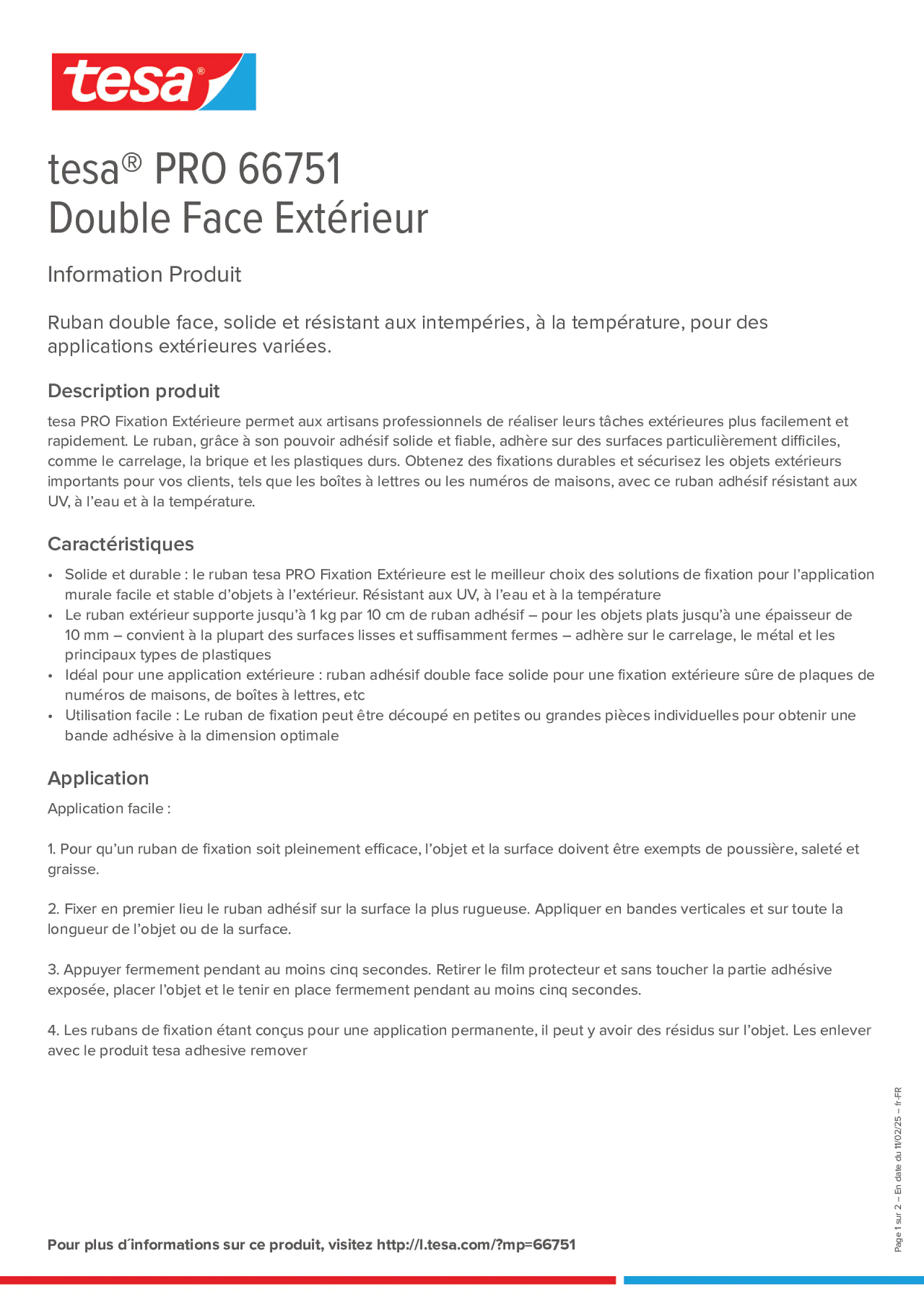 Product information_tesa® PRO 66751_fr-FR