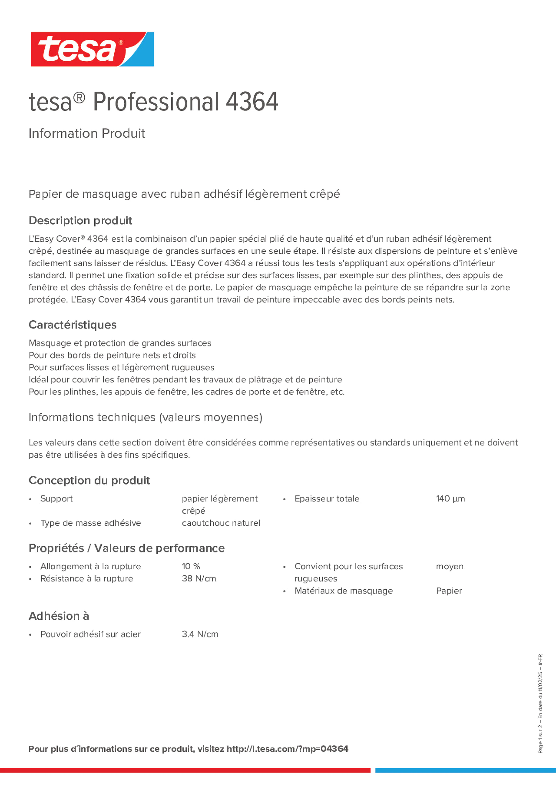Product information_tesa® Professional 04364_fr-FR
