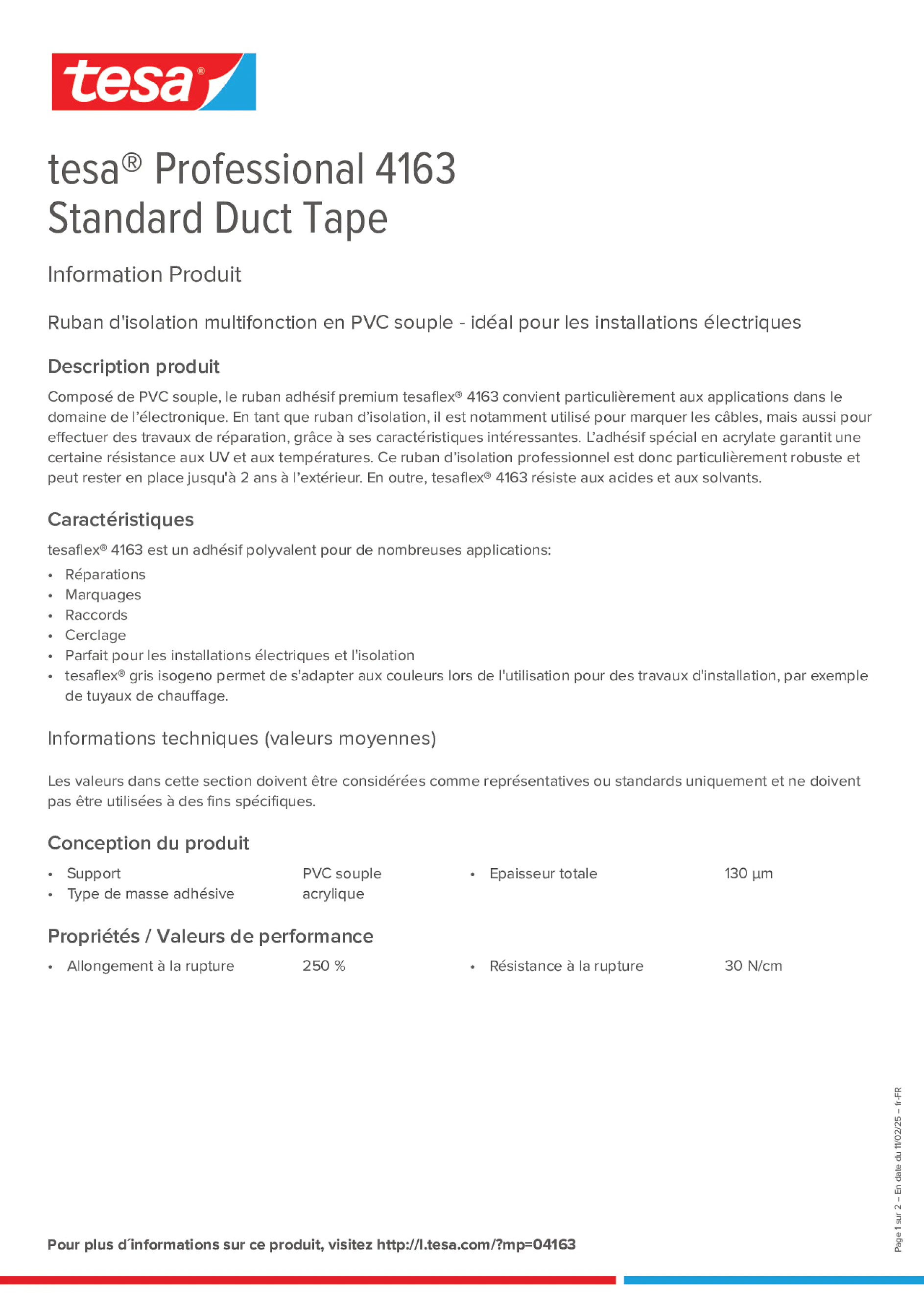 Product information_tesa® Professional 04163_fr-FR