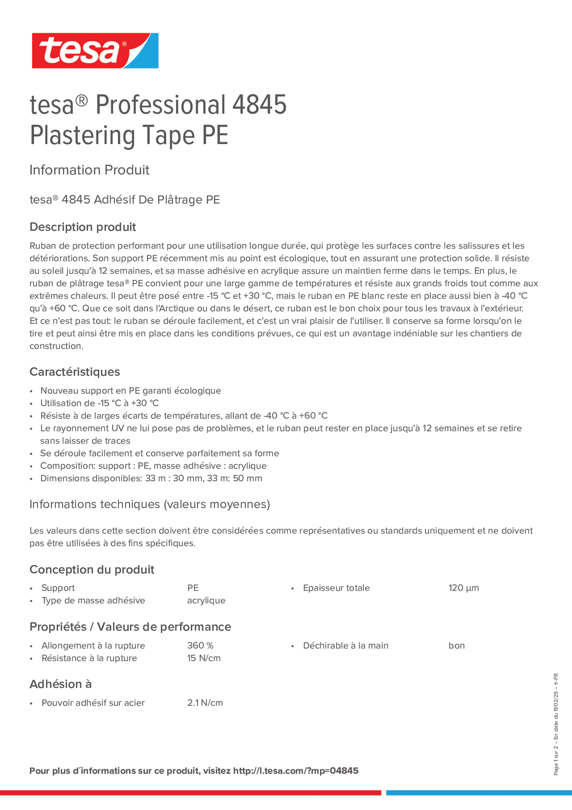 Product information_tesa® Professional 04845_fr-FR