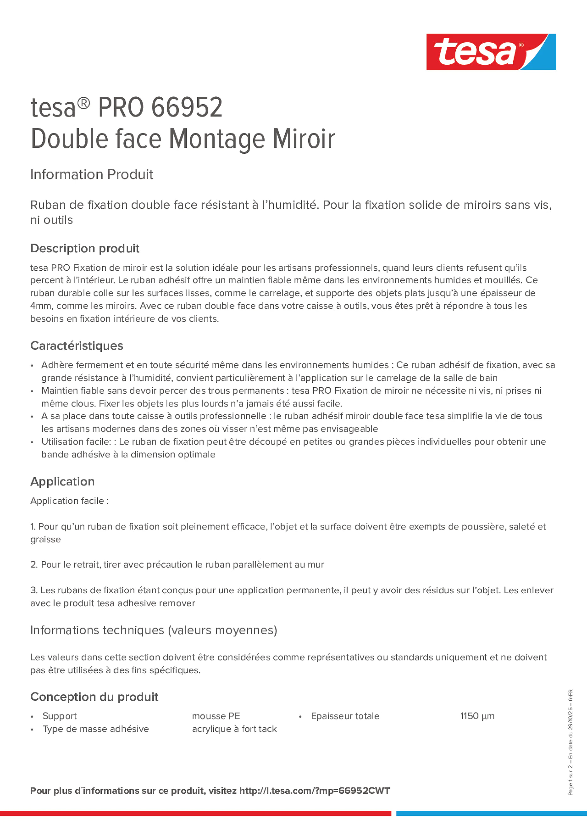 Product information_tesa® PRO 66952_fr-FR