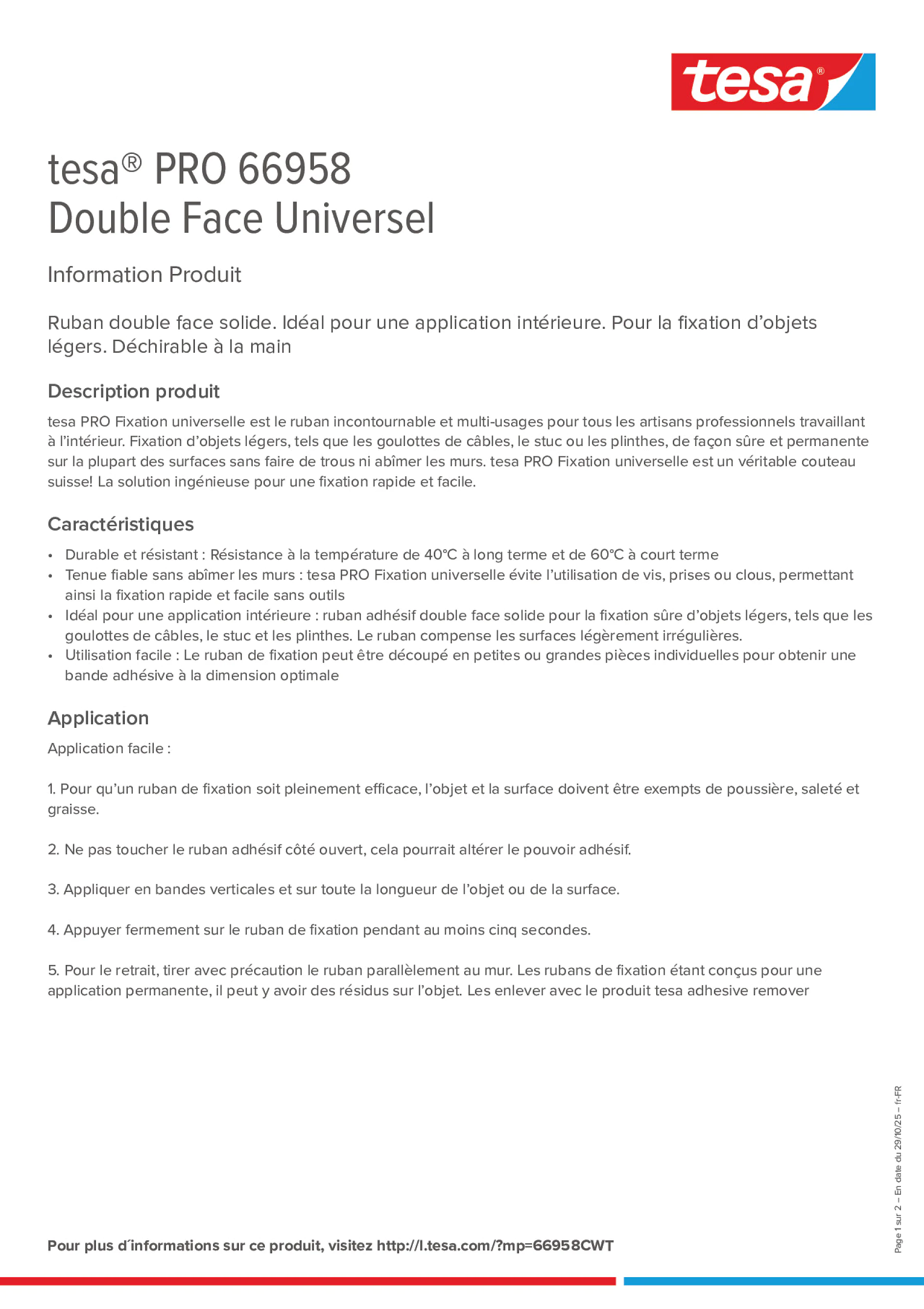Product information_tesa® PRO 66958_fr-FR