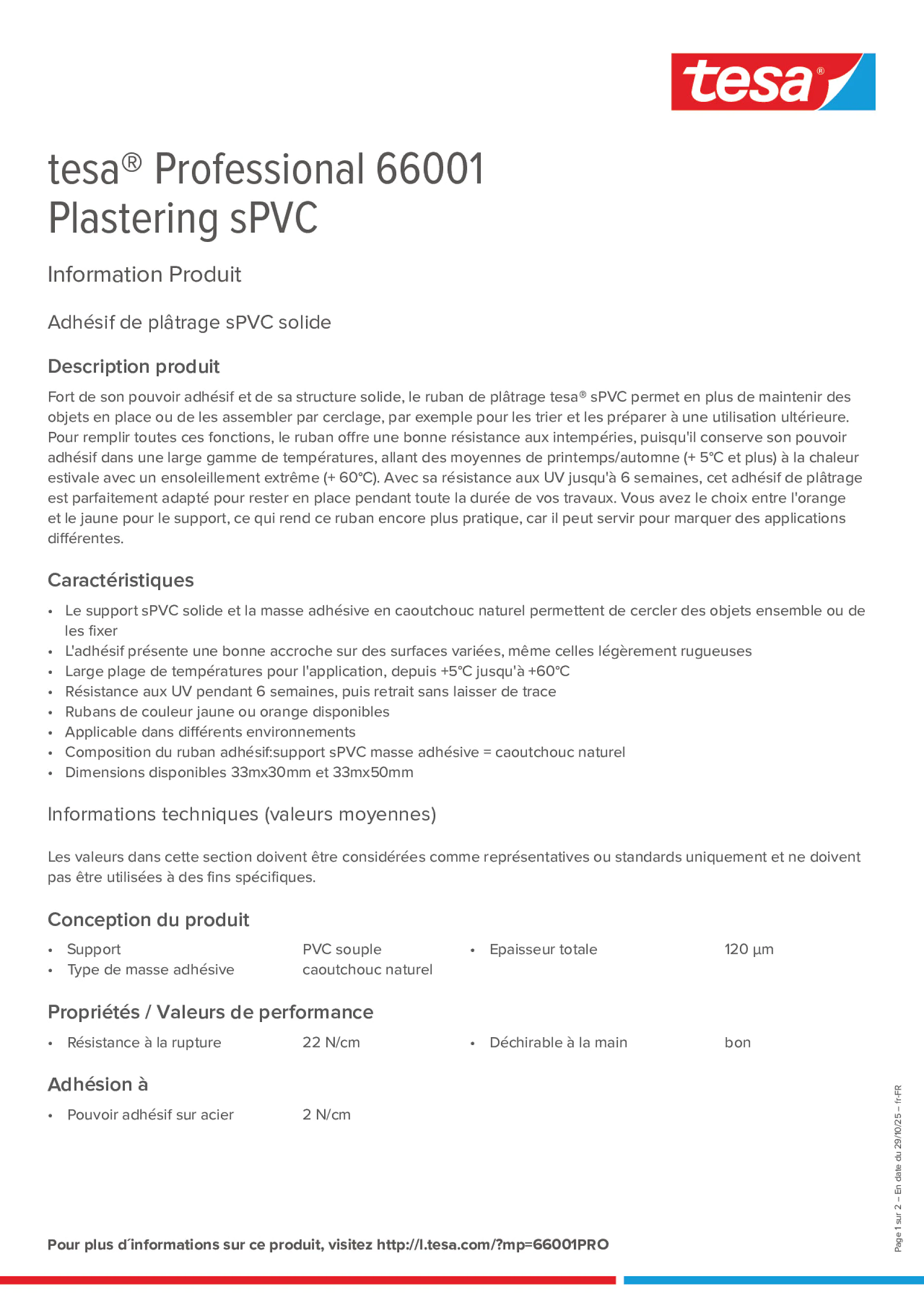 Product information_tesa® Professional 66001_fr-FR