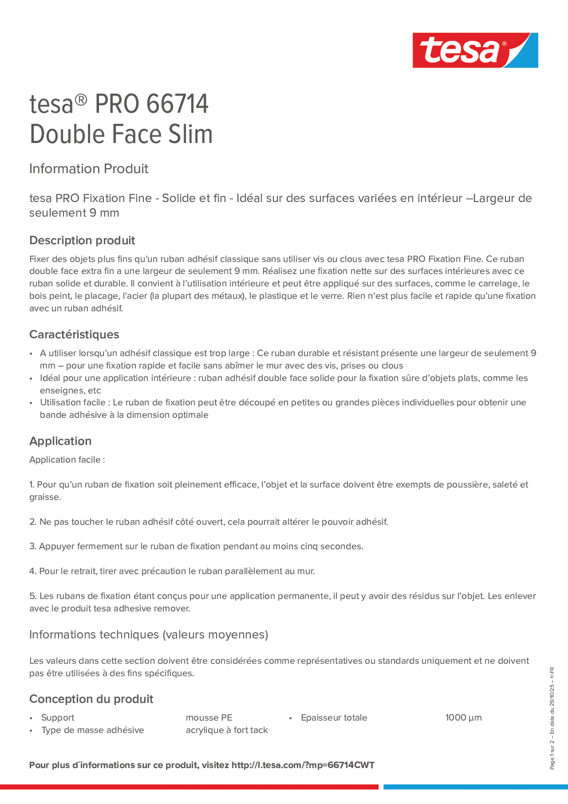 Product information_tesa® PRO 66714_fr-FR