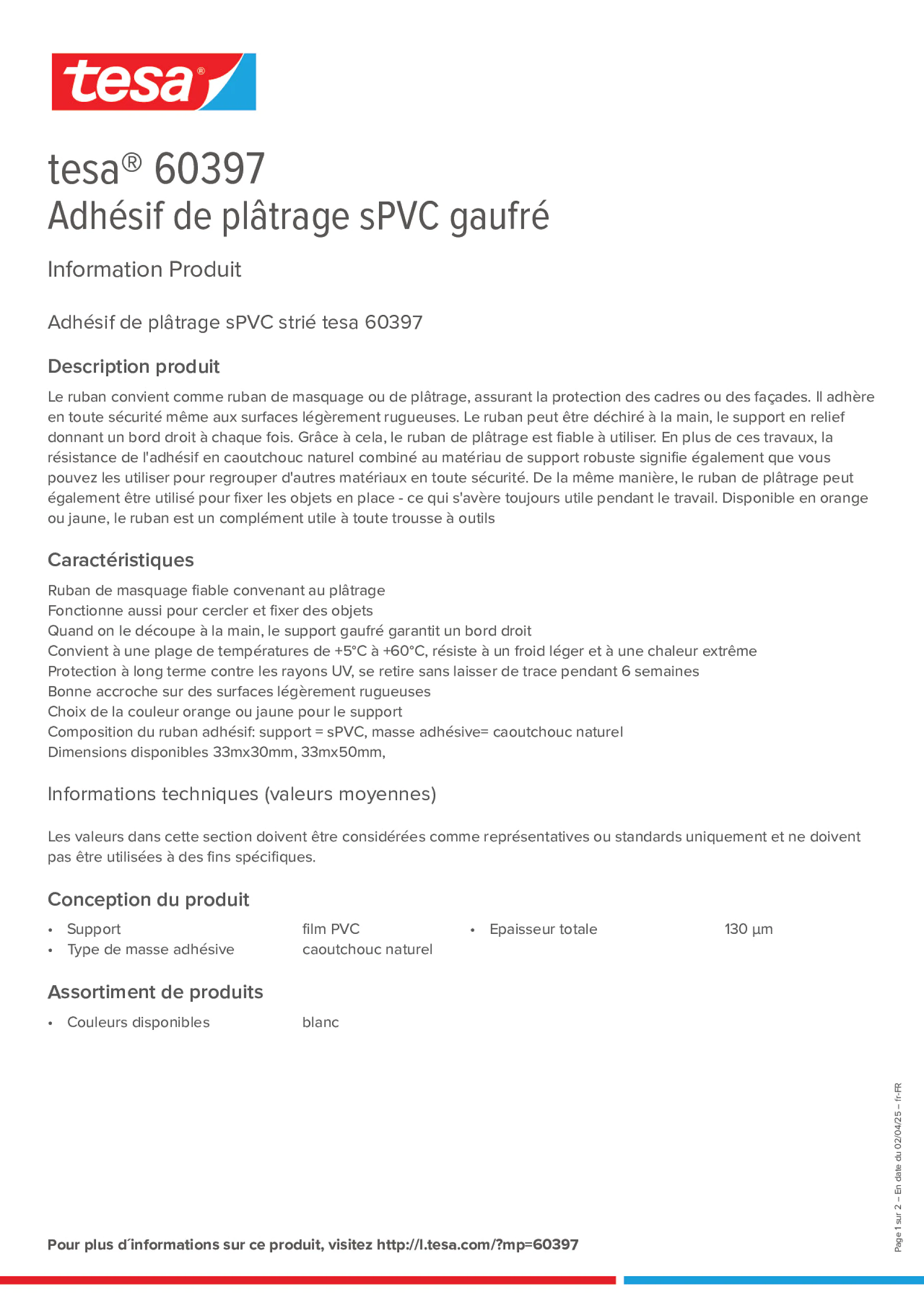 Product information_tesa® 60397_fr-FR