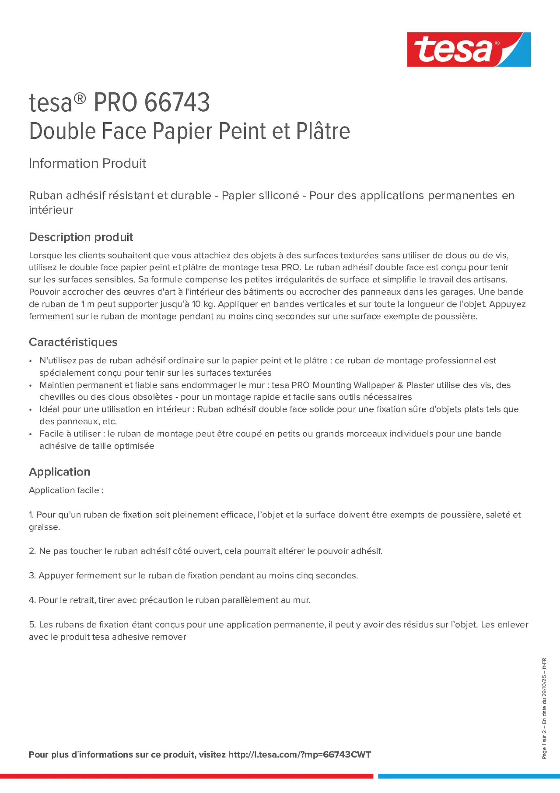 Product information_tesa® PRO 66743_fr-FR