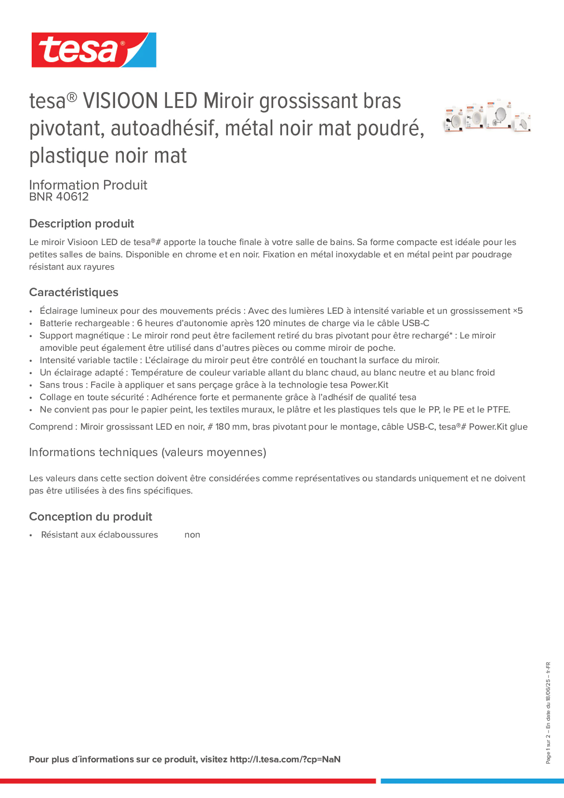 Product information_tesa® 40612_fr-FR