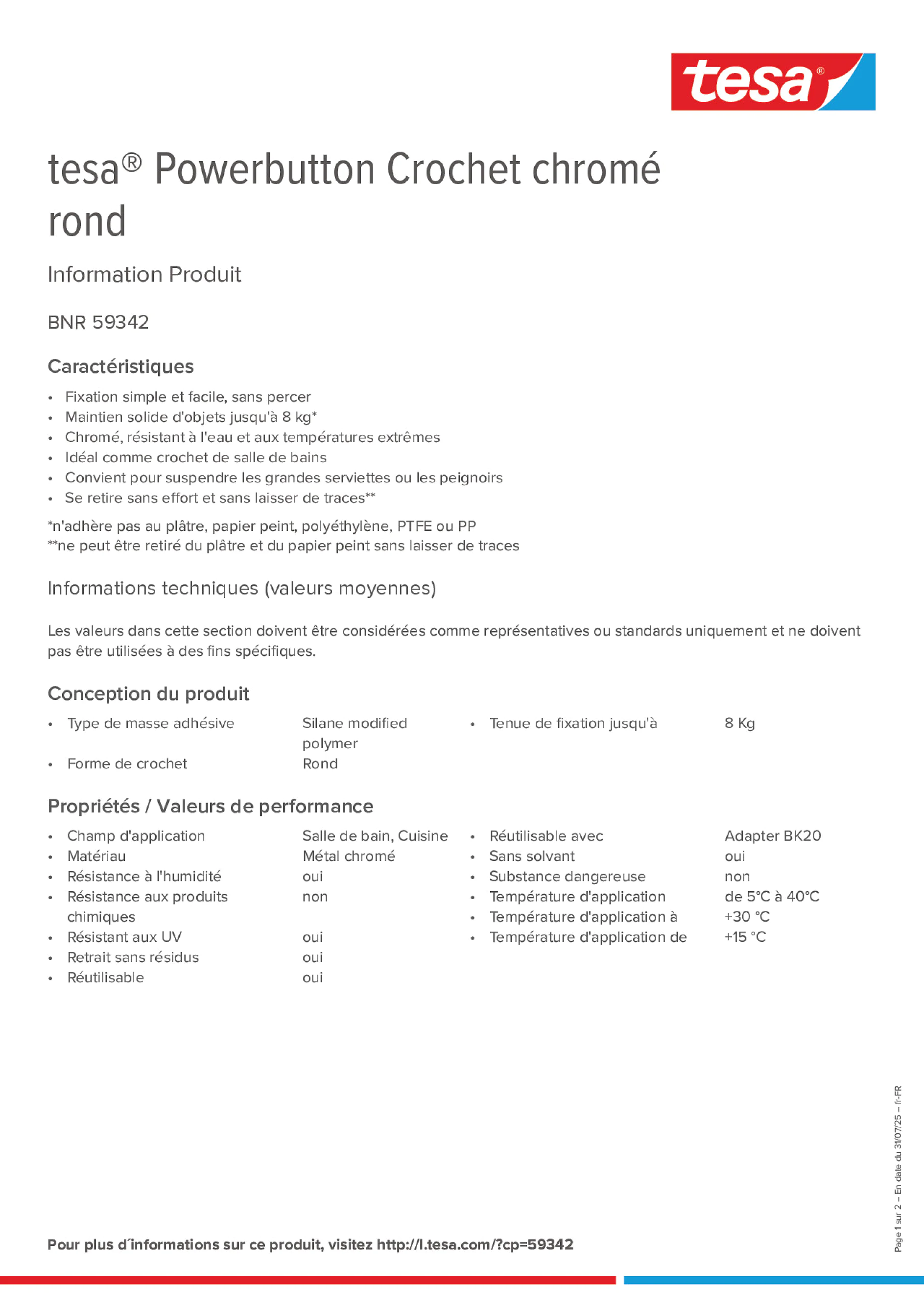 Product information_tesa® Powerbutton 59342_fr-FR
