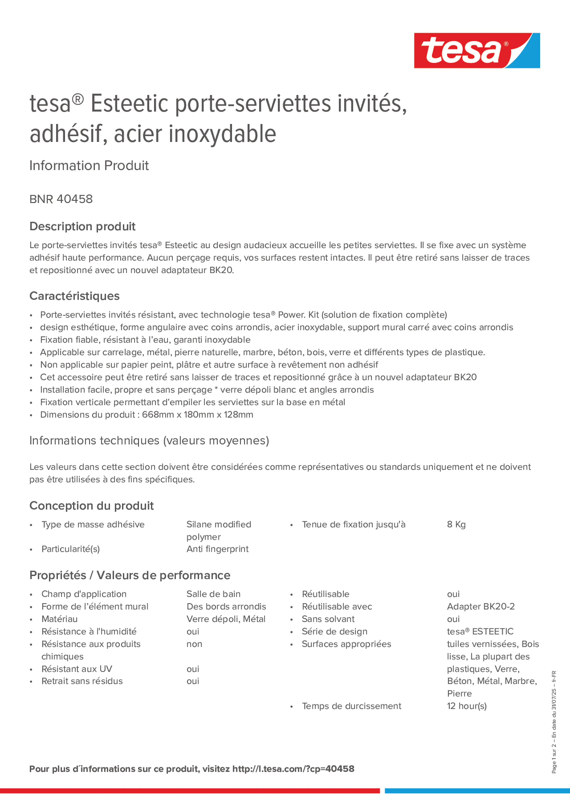 Product information_tesa® 40458_fr-FR