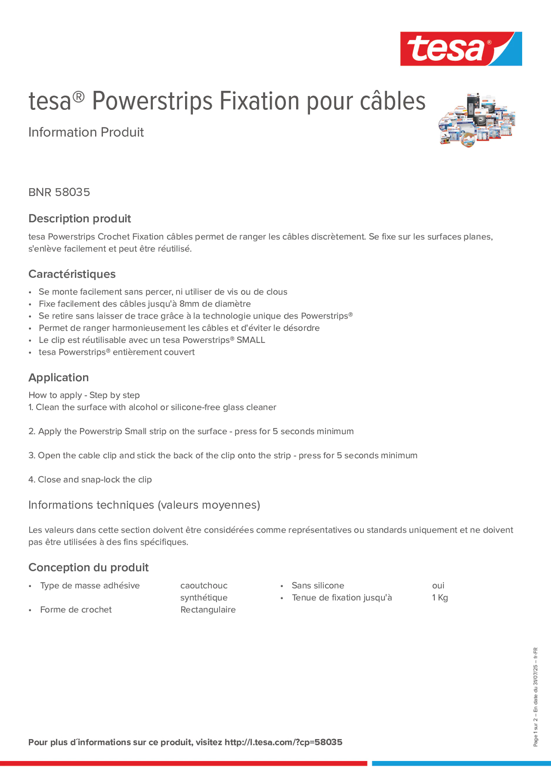 Product information_tesa® Powerstrips 58035_fr-FR