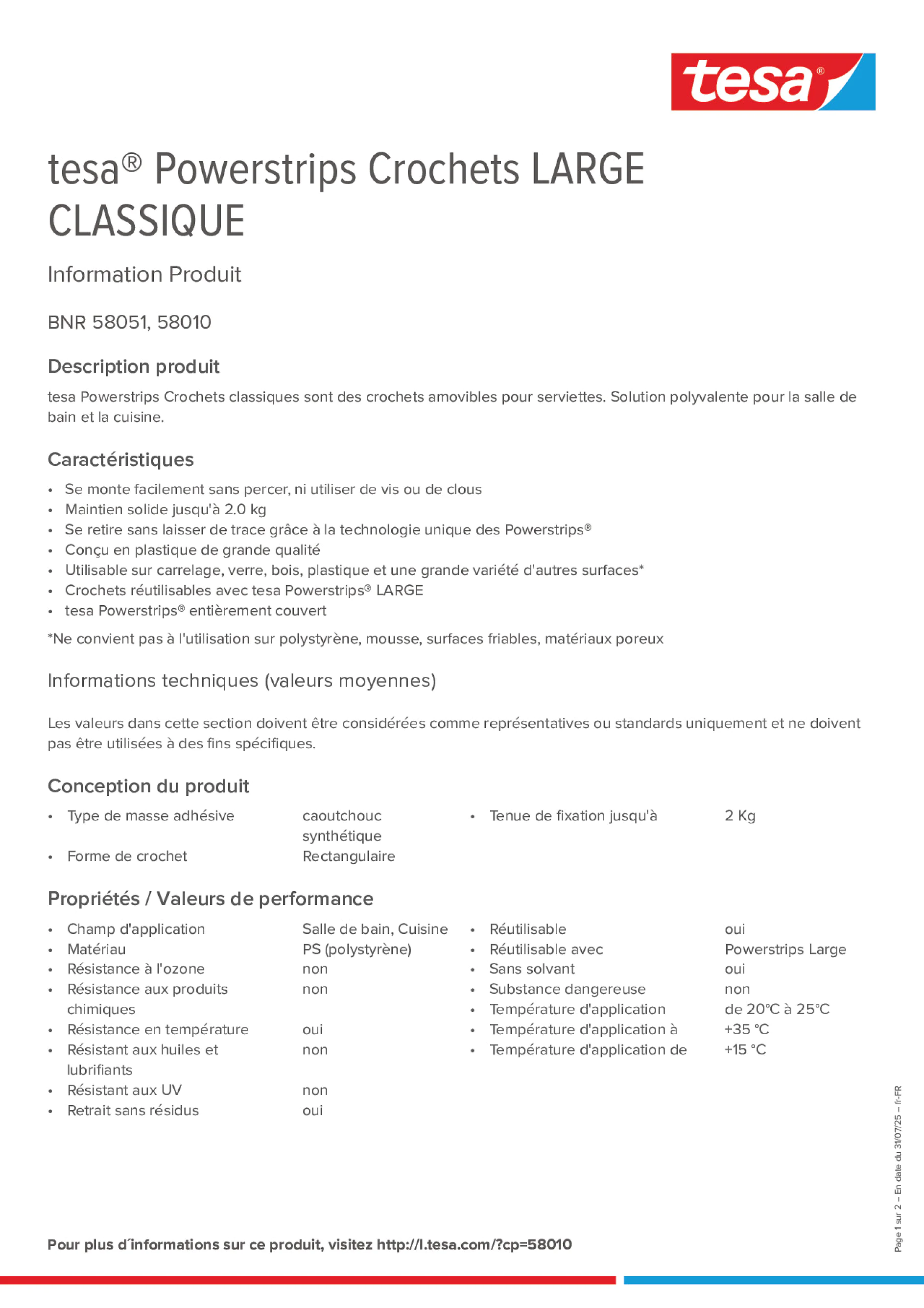 Product information_tesa® Powerstrips 58051_fr-FR