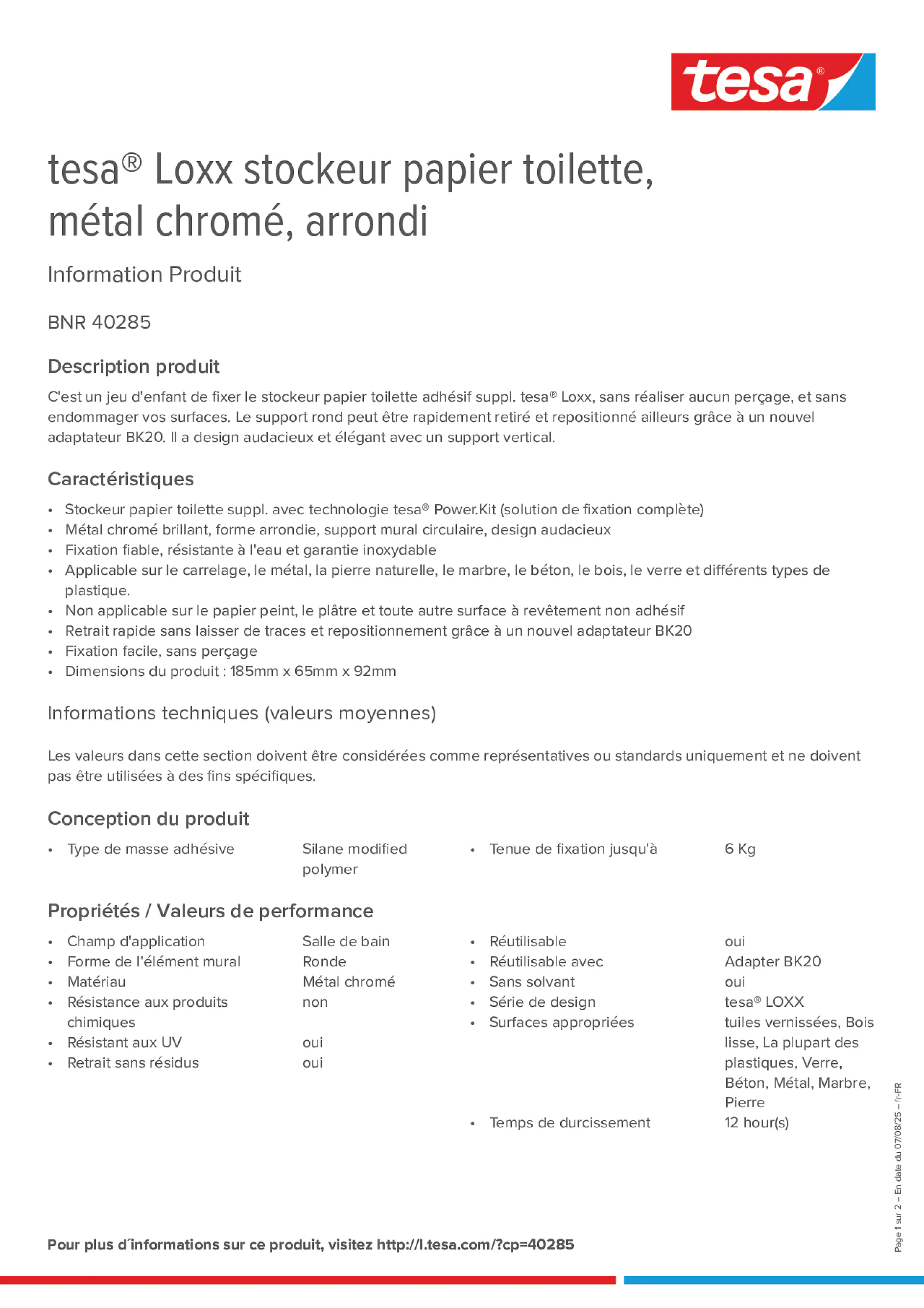 Product information_tesa® 40285_fr-FR