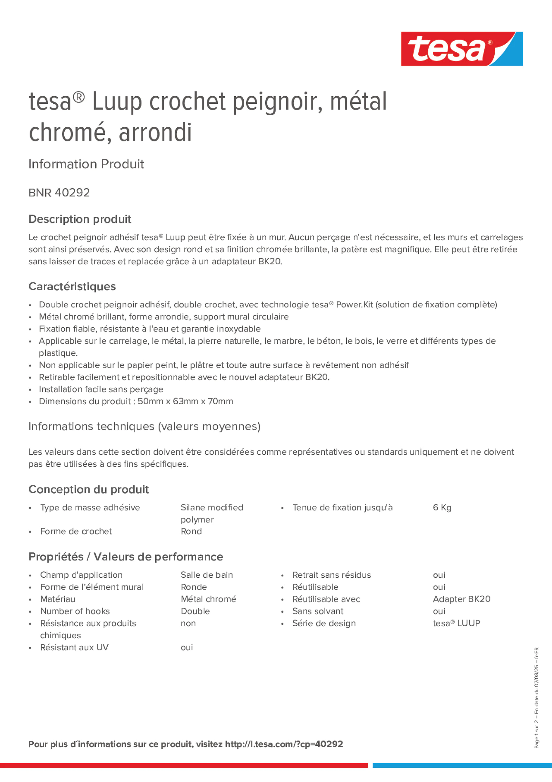 Product information_tesa® 40292_fr-FR