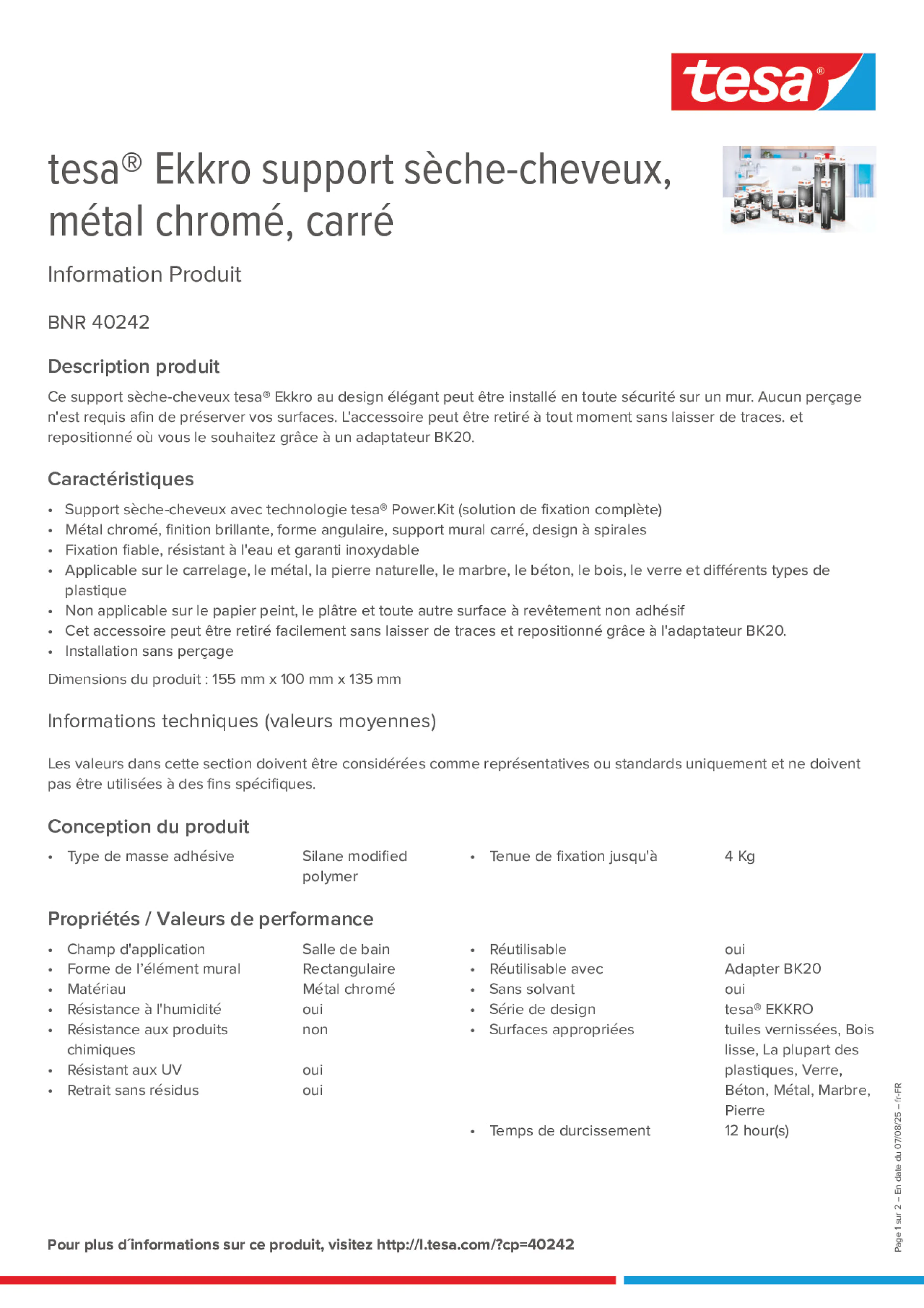 Product information_tesa® 40242_fr-FR