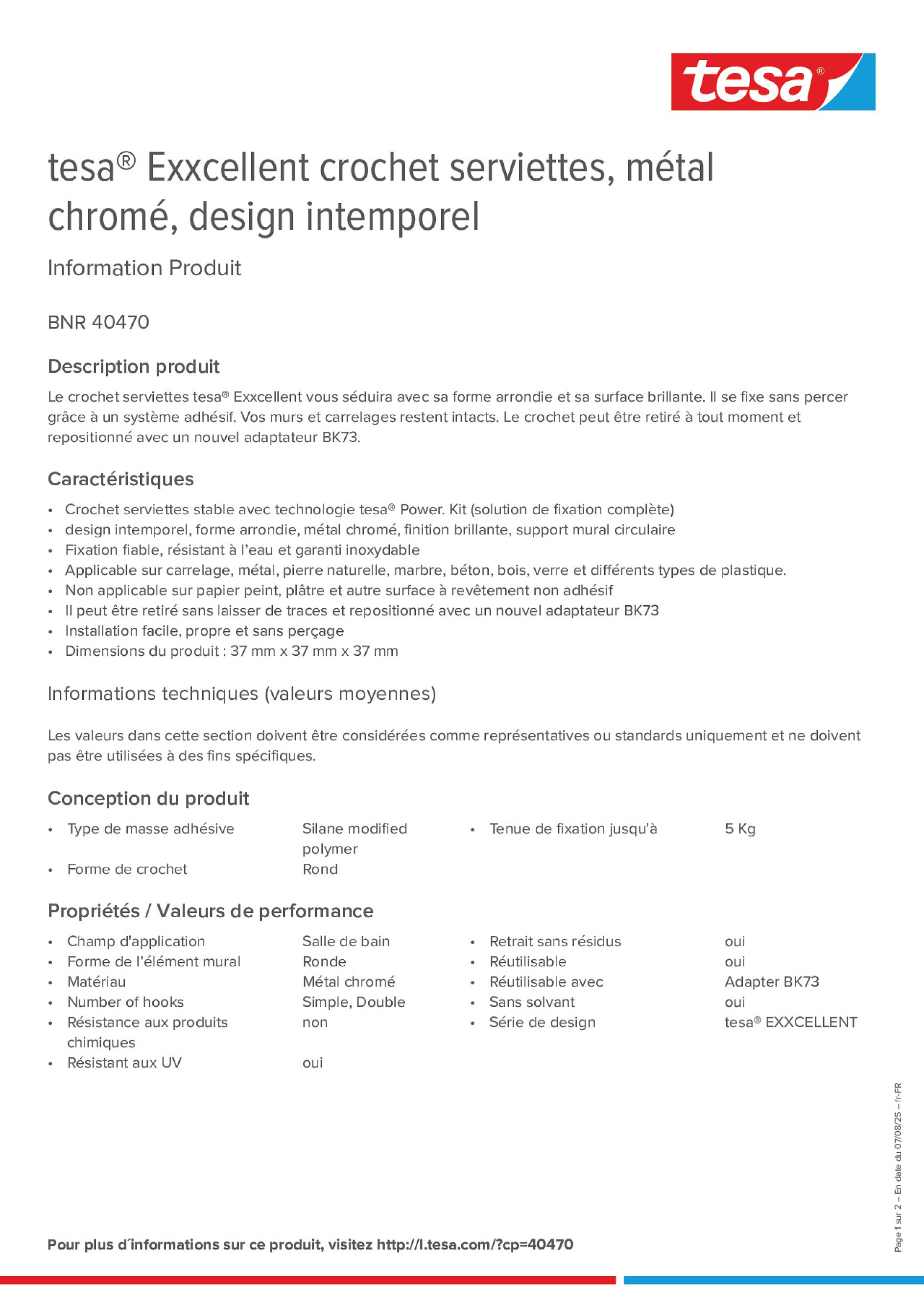 Product information_tesa® 40470_fr-FR