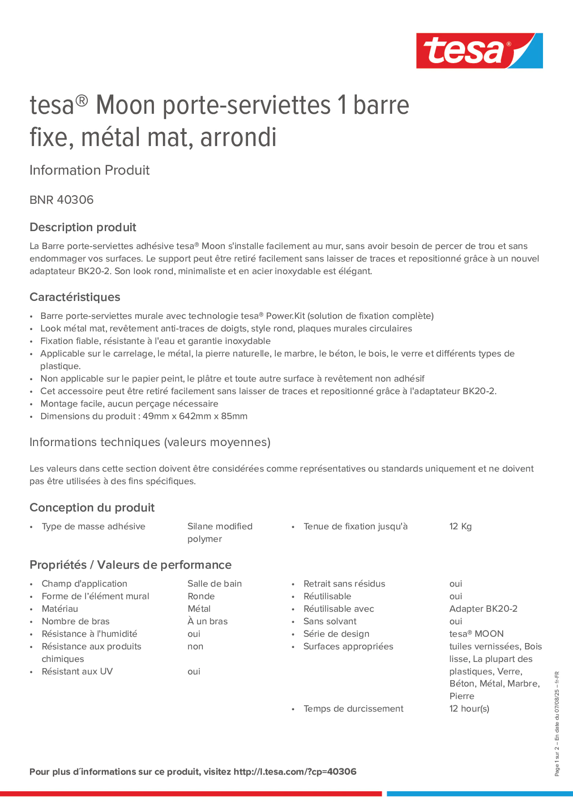Product information_tesa® 40306_fr-FR