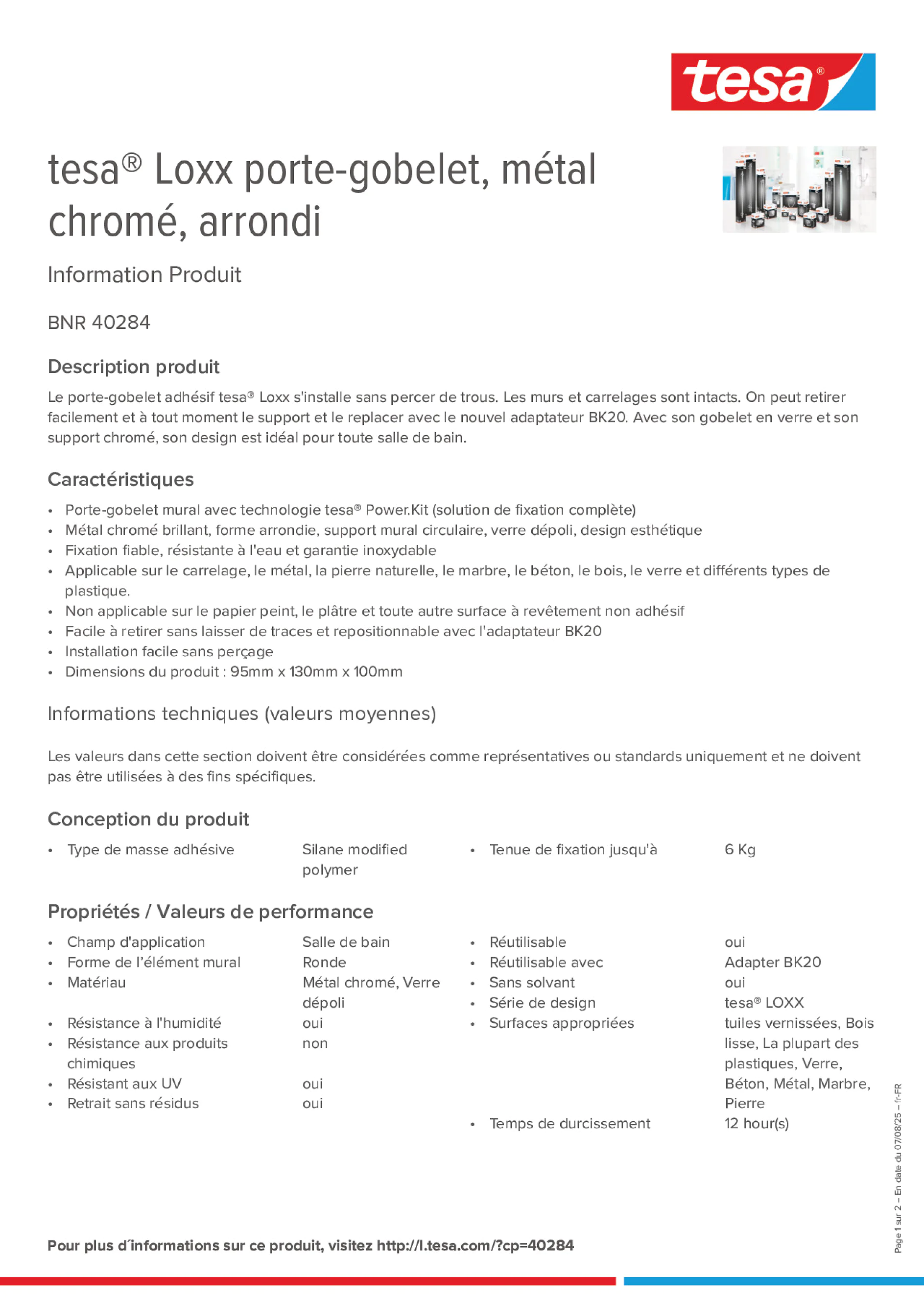 Product information_tesa® 40284_fr-FR