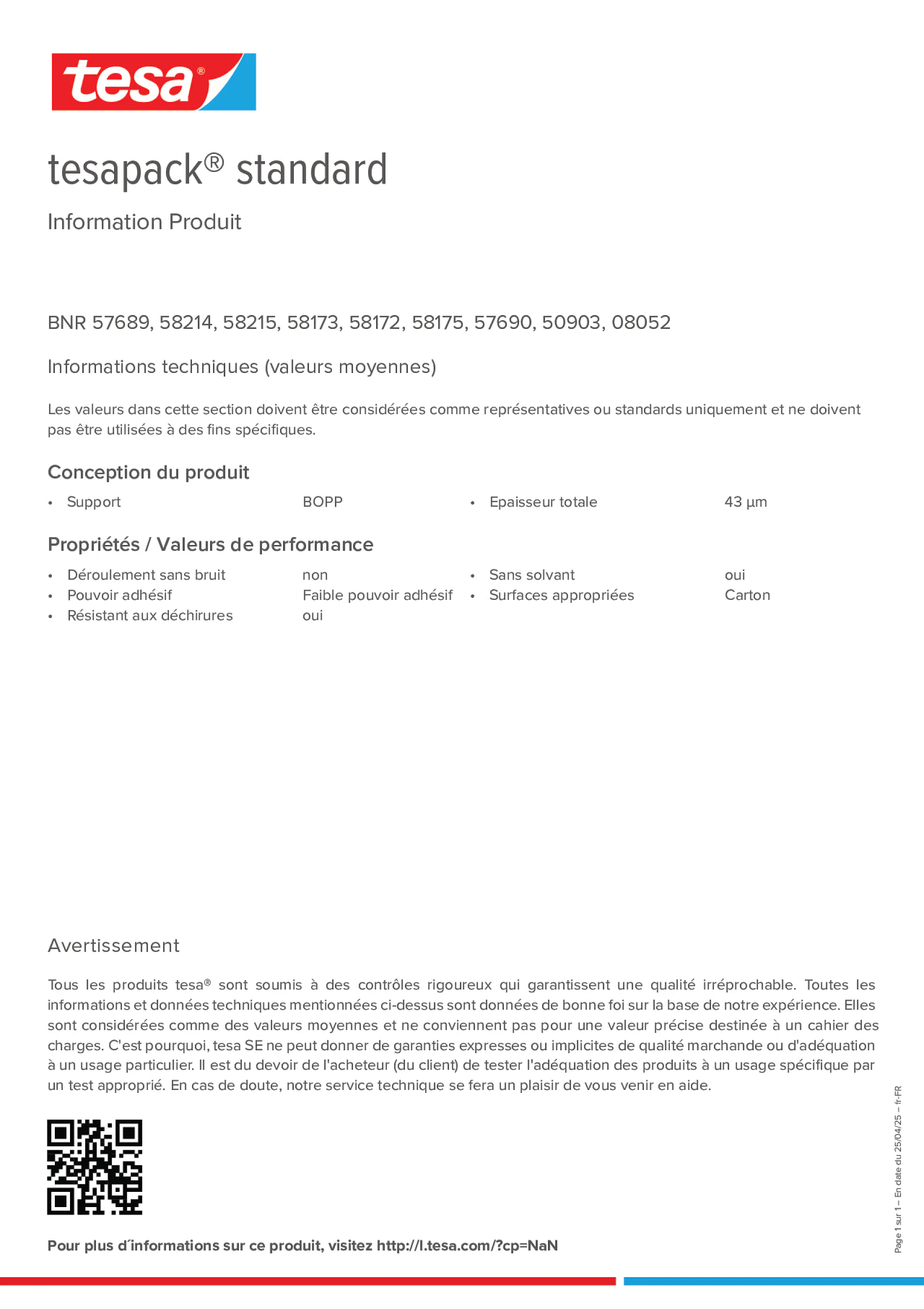 Product information_tesapack® 57227_fr-FR