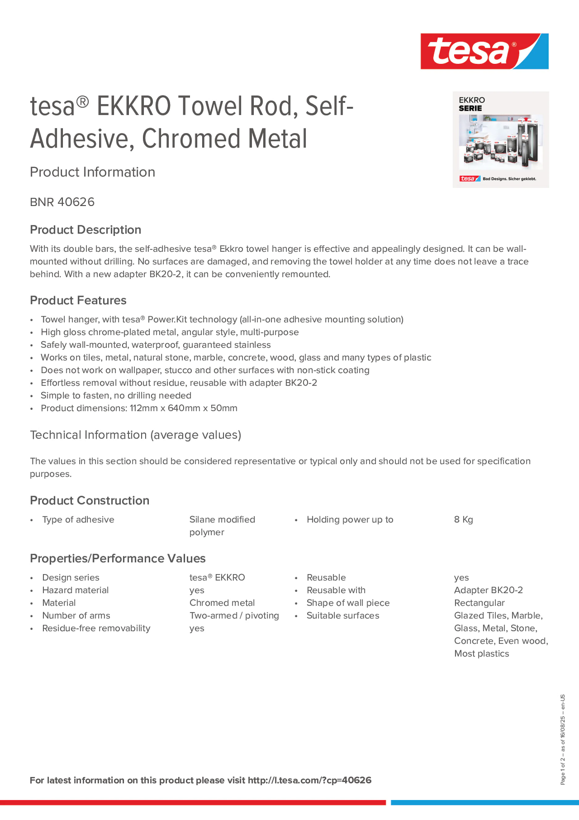 Product information_tesa® 40626_en
