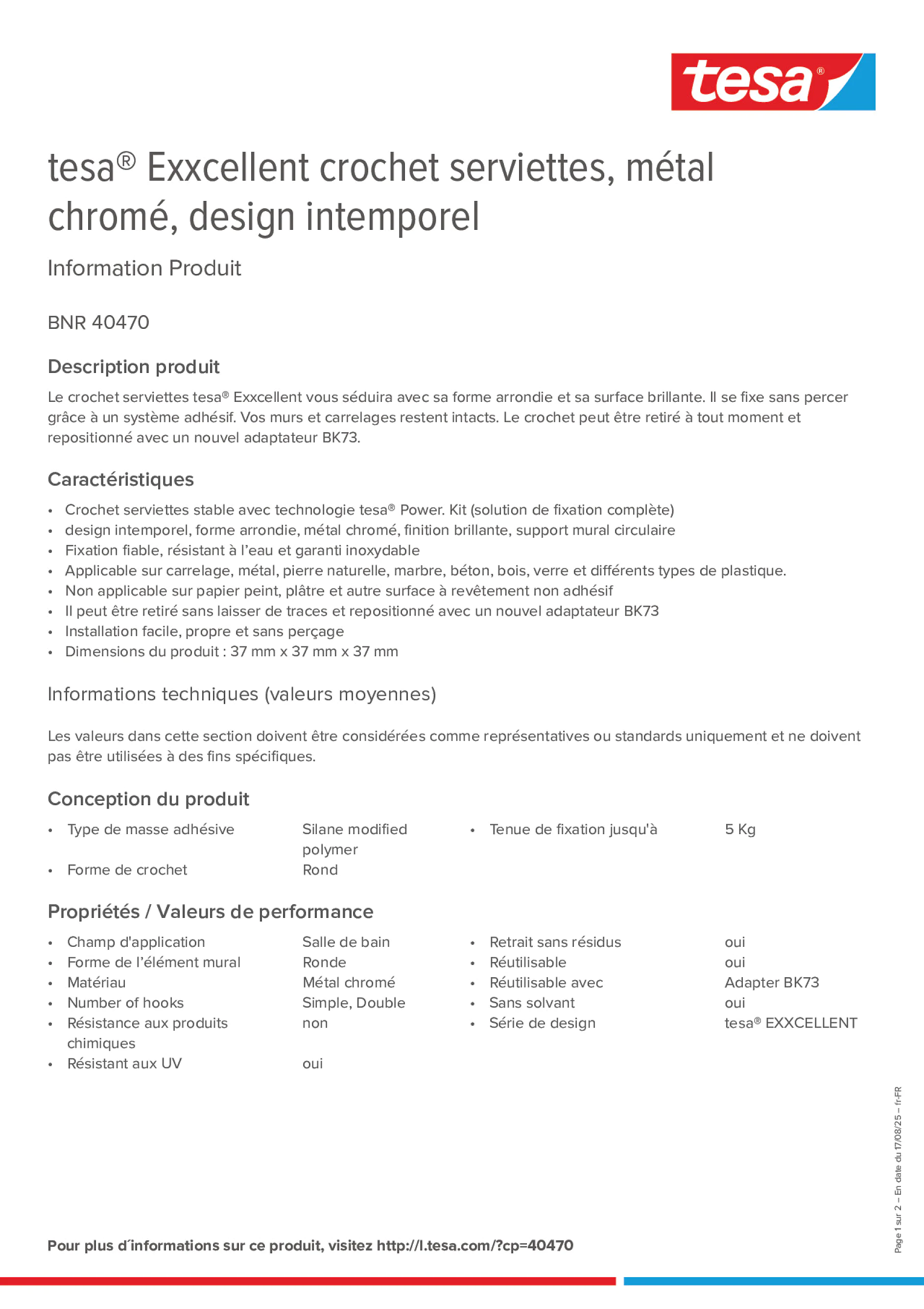 Product information_tesa® 40470_fr-FR