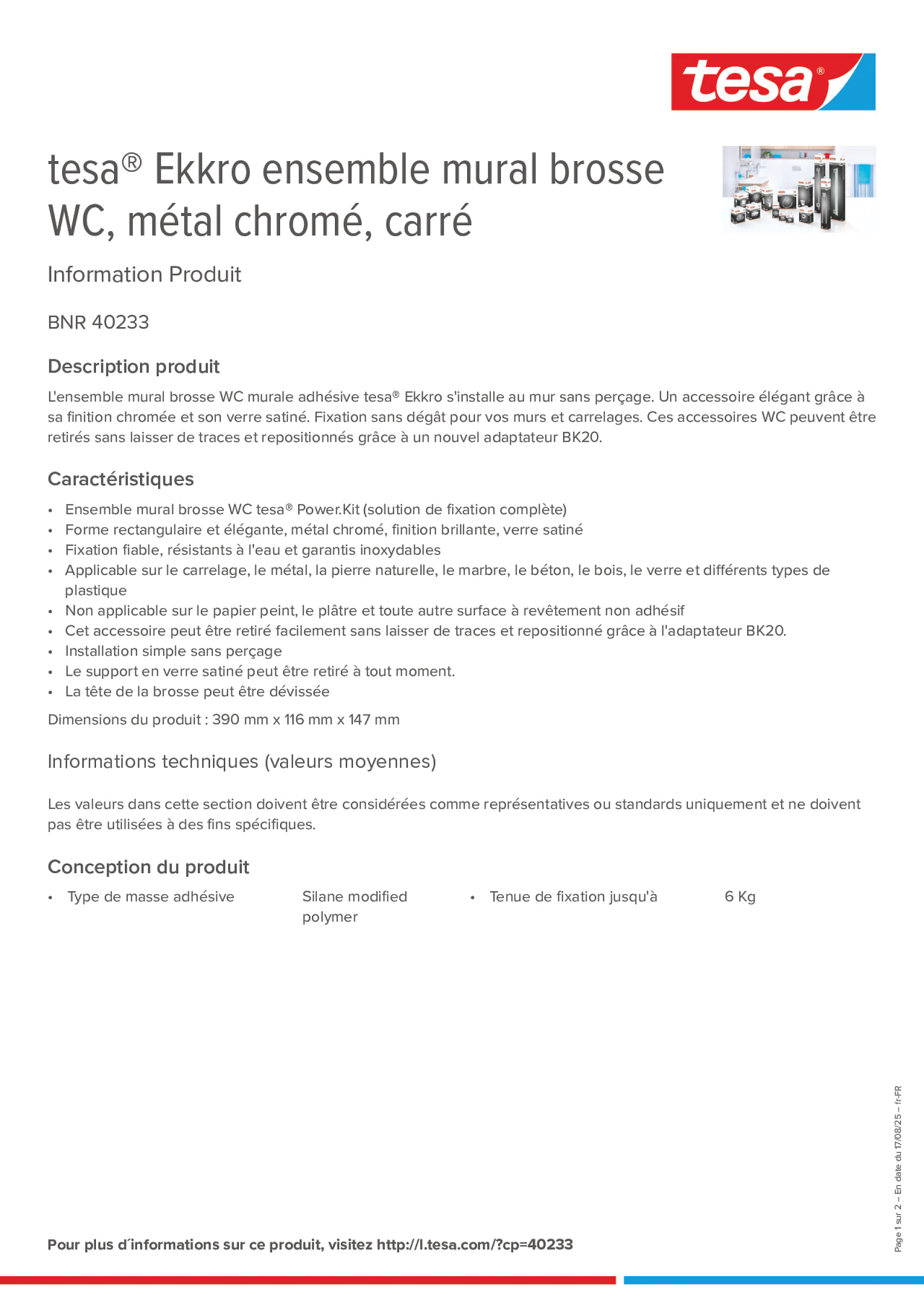 Product information_tesa® 40233_fr-FR