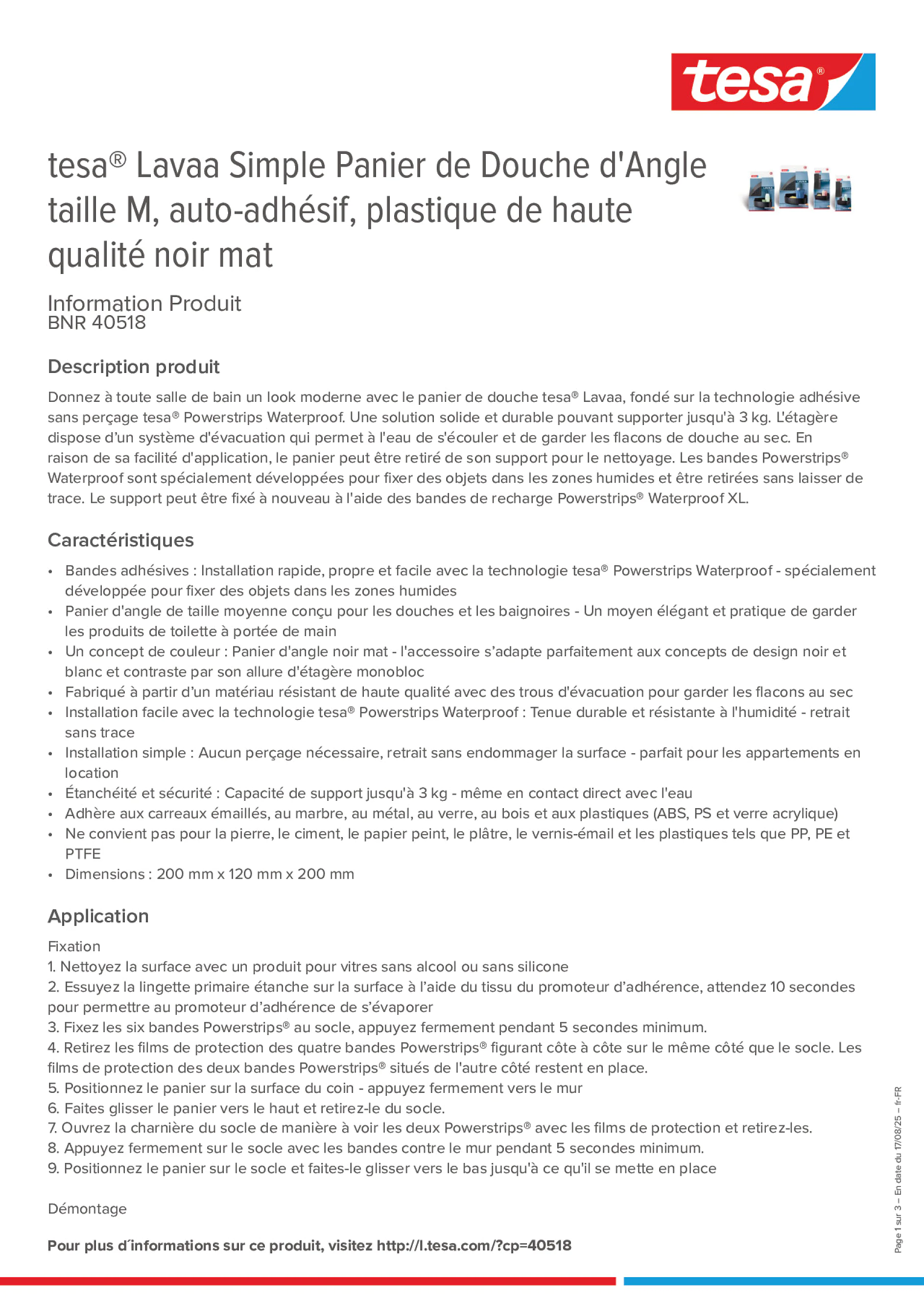 Product information_tesa® 40518_fr-FR