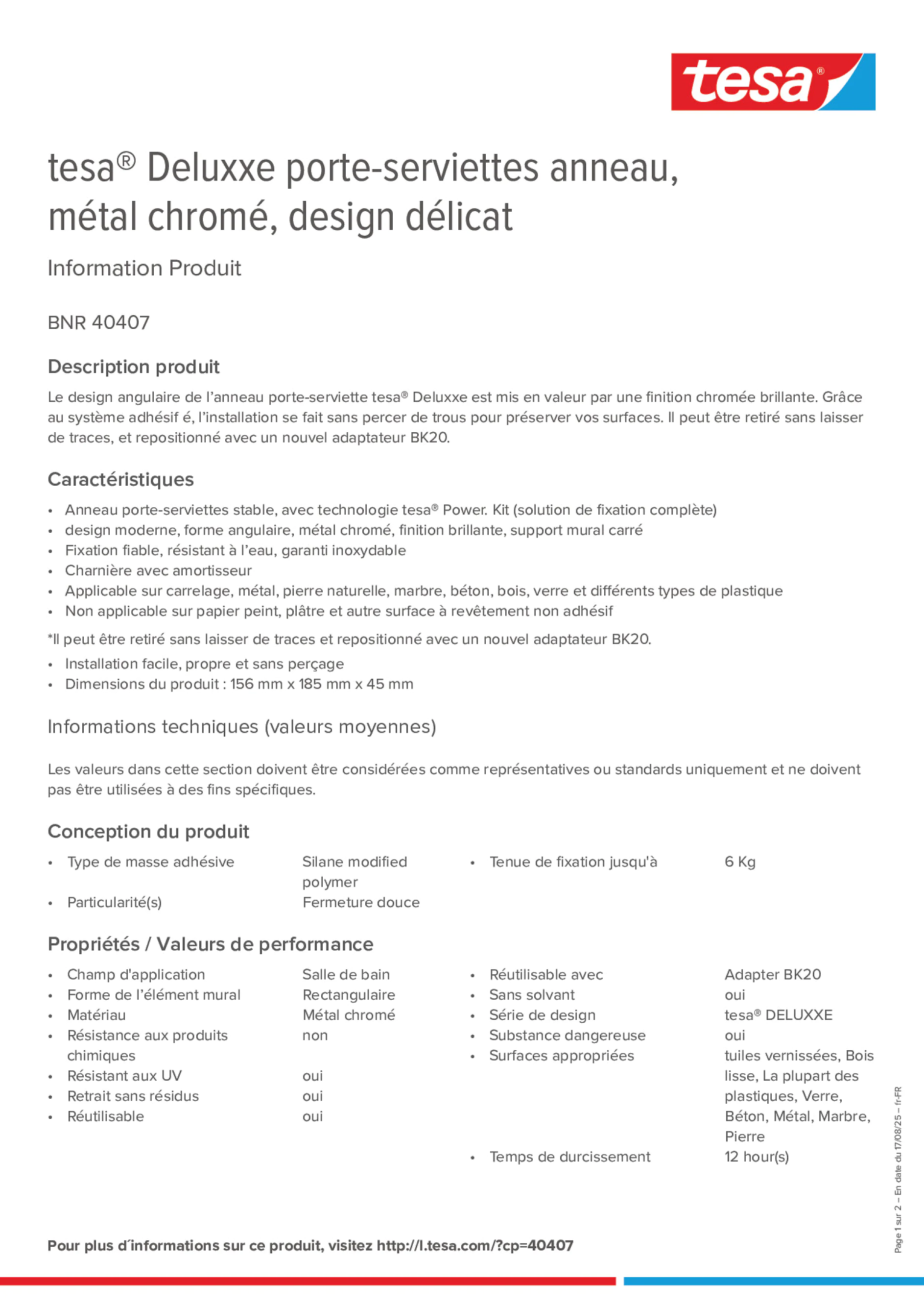 Product information_tesa® 40407_fr-FR