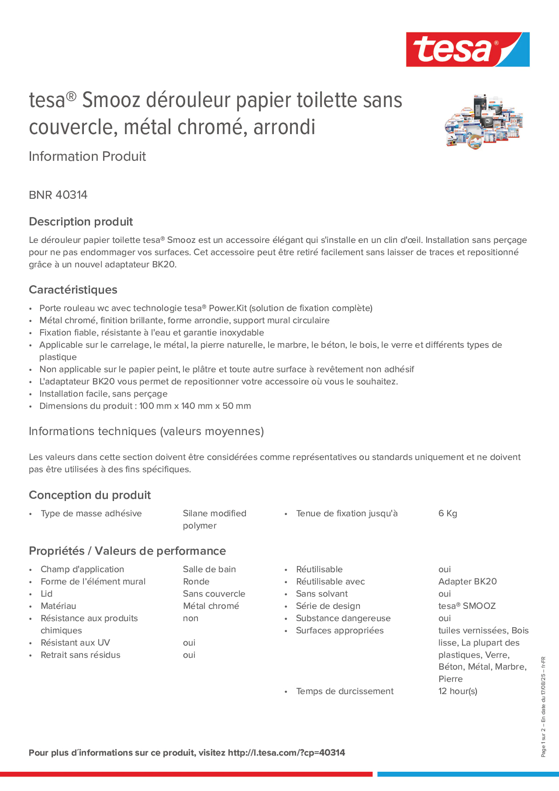 Product information_tesa® 40314_fr-FR