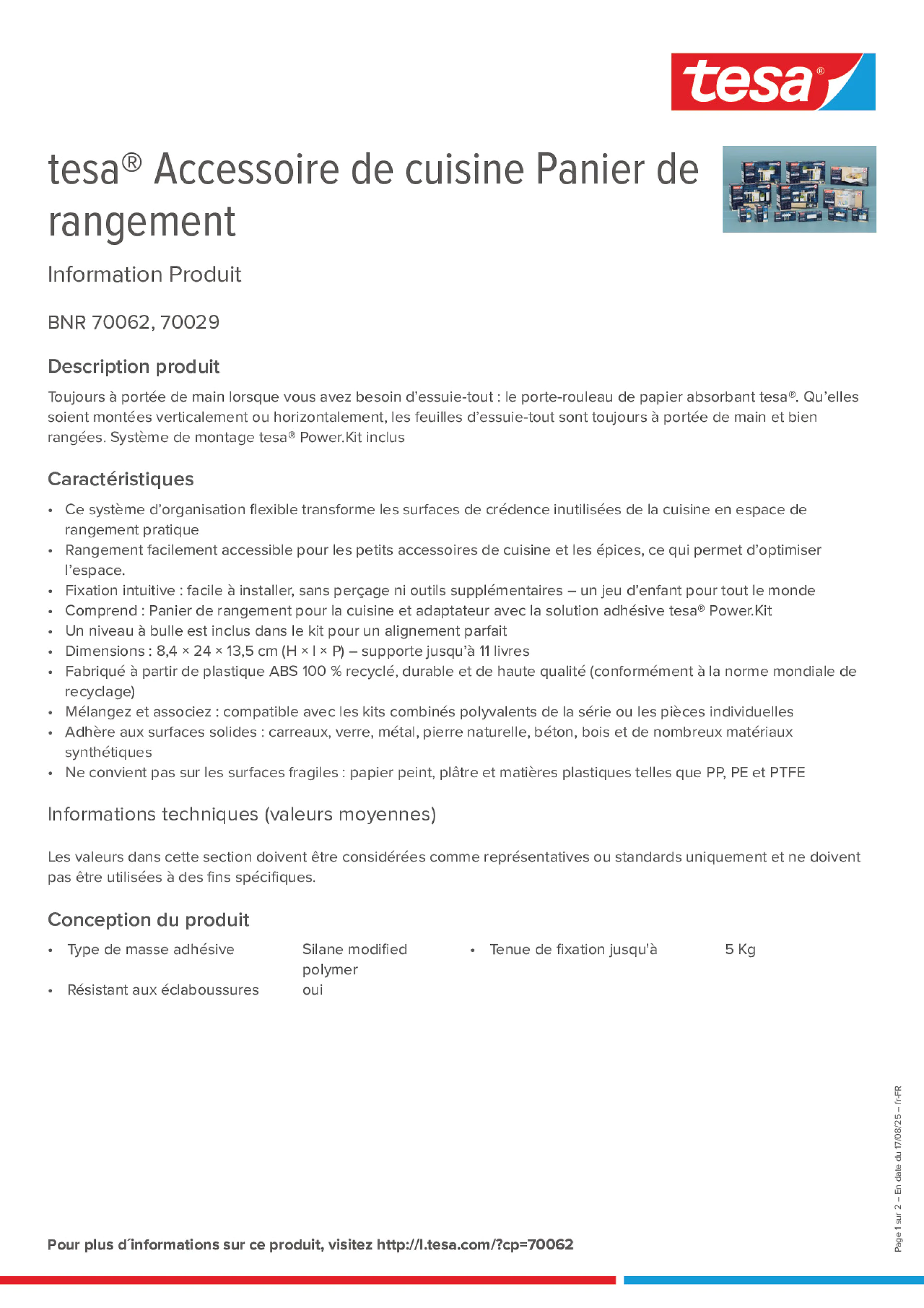 Product information_tesa® 70062_fr-FR