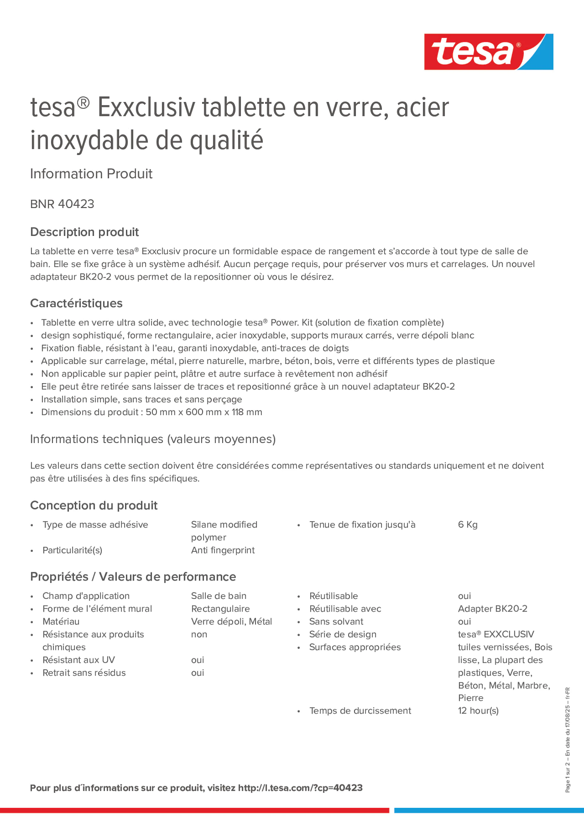 Product information_tesa® 40423_fr-FR