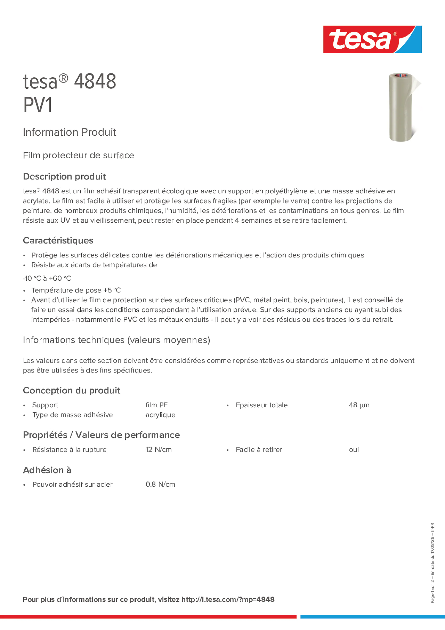 Product information_tesa® 4848_fr-FR