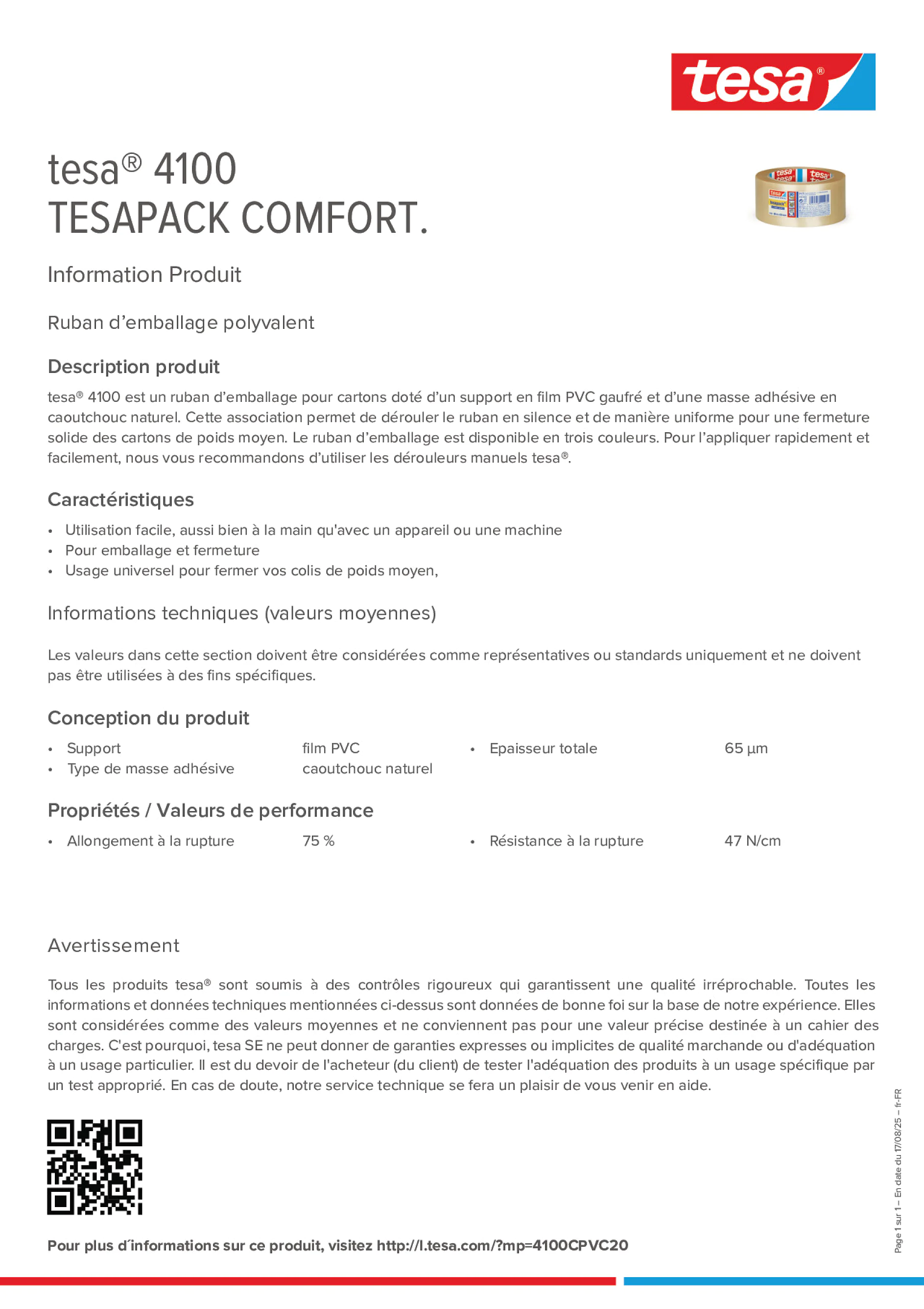 Product information_tesa® 04100_fr-FR
