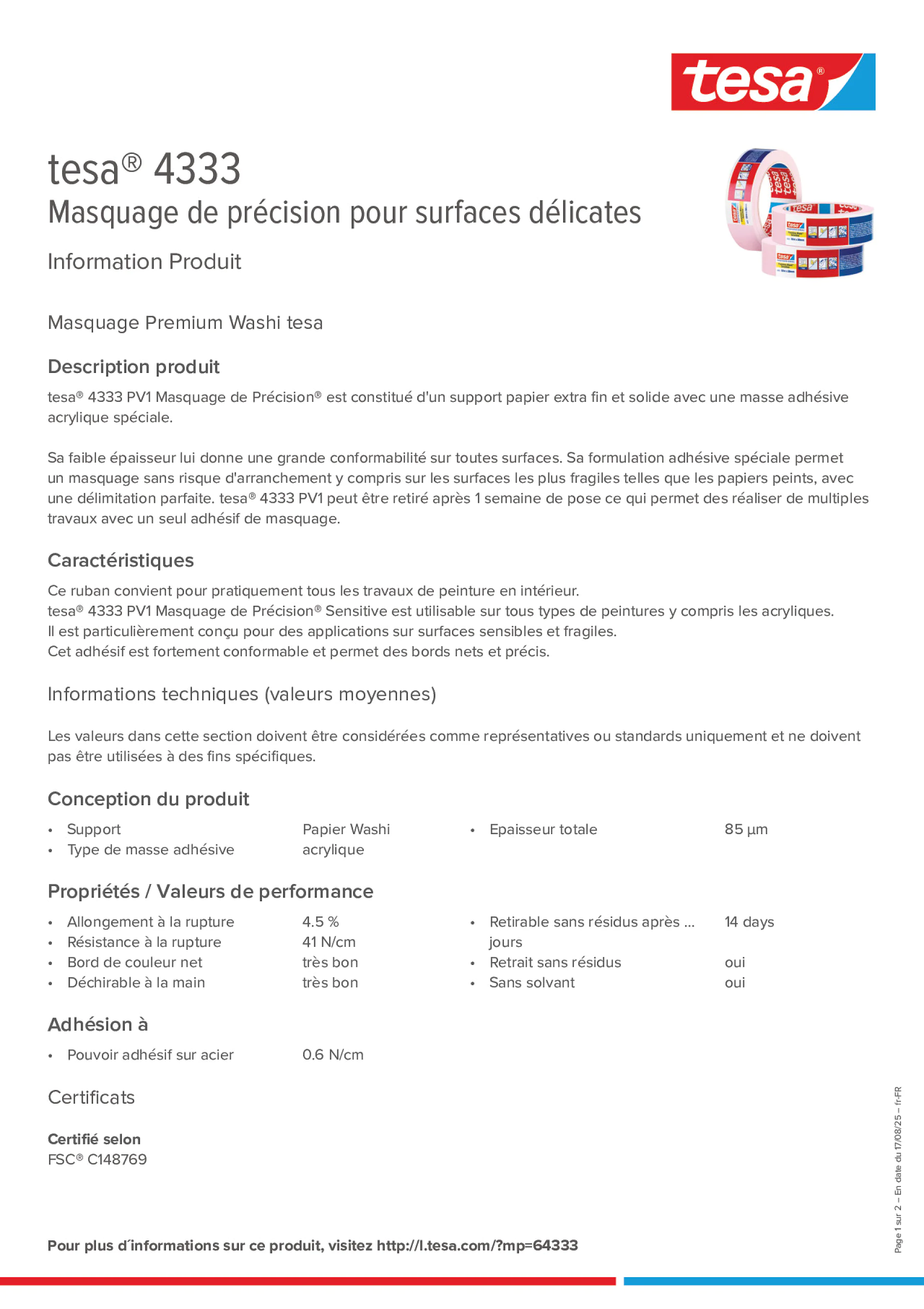 Product information_tesa® 04333_fr-FR