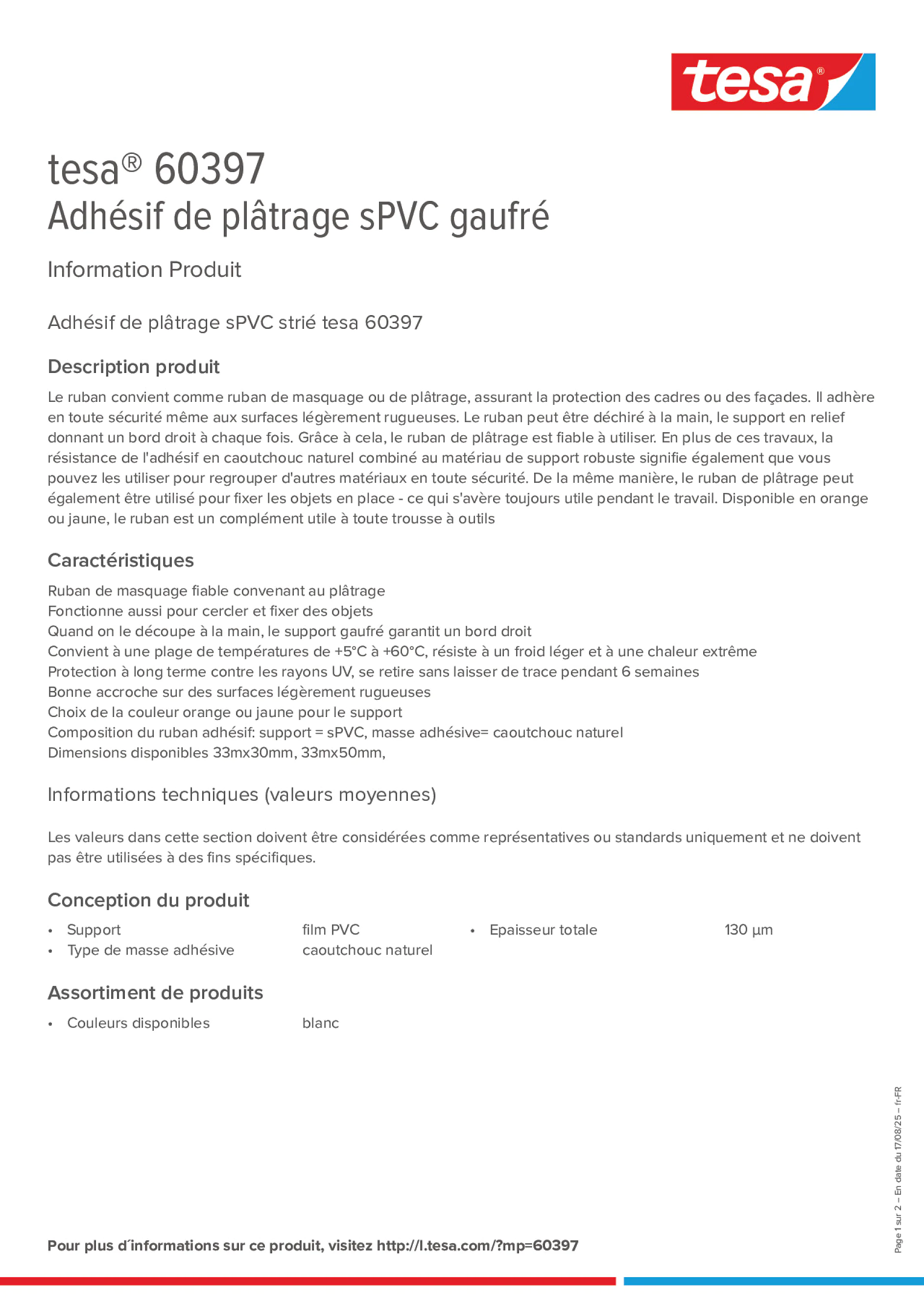 Product information_tesa® 60397_fr-FR