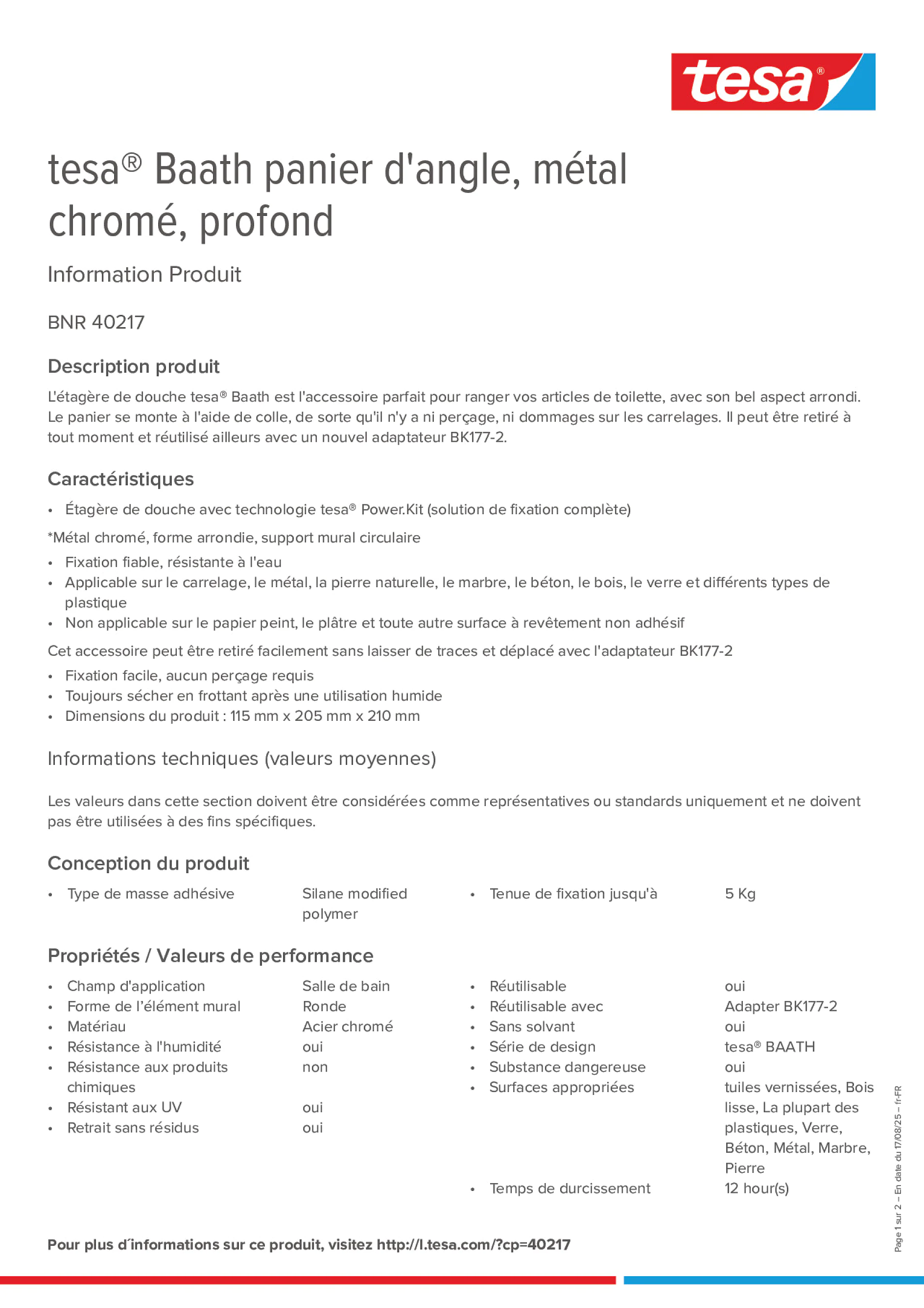 Product information_tesa® 40217_fr-FR