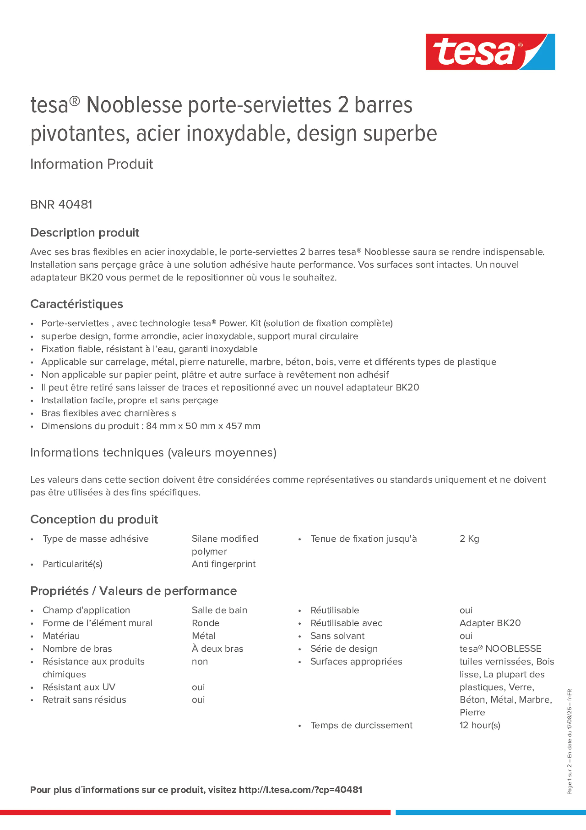 Product information_tesa® 40481_fr-FR