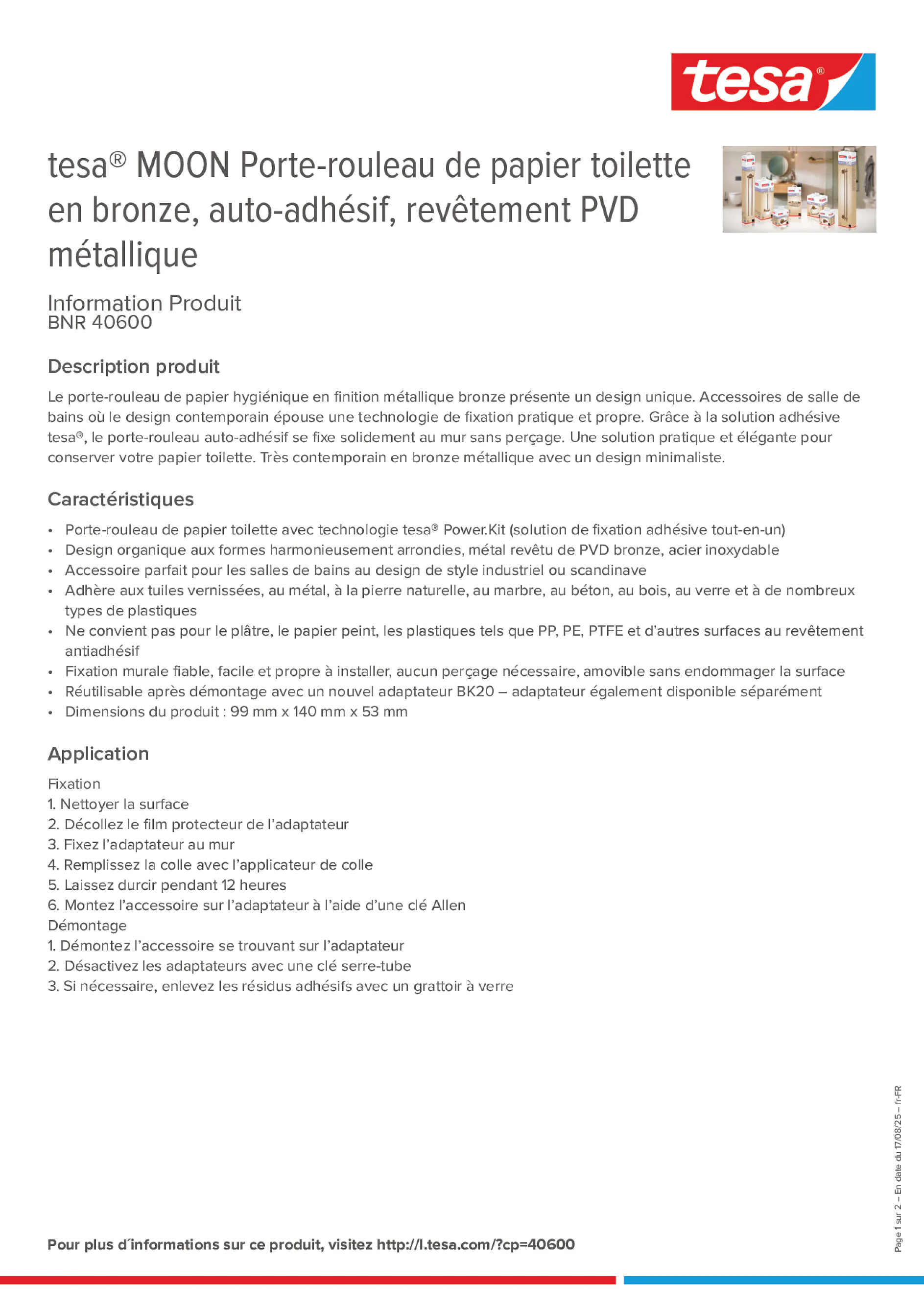 Product information_tesa® 40600_fr-FR